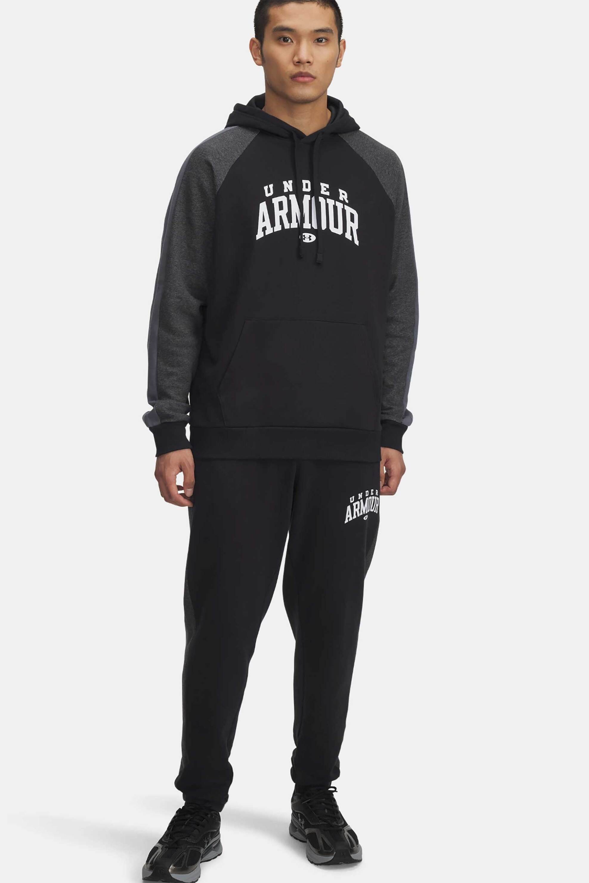 Under Armour ανδρικό παντελόνι φόρμας “Rival Fleece Colorblock” – 6003954 Μαύρο