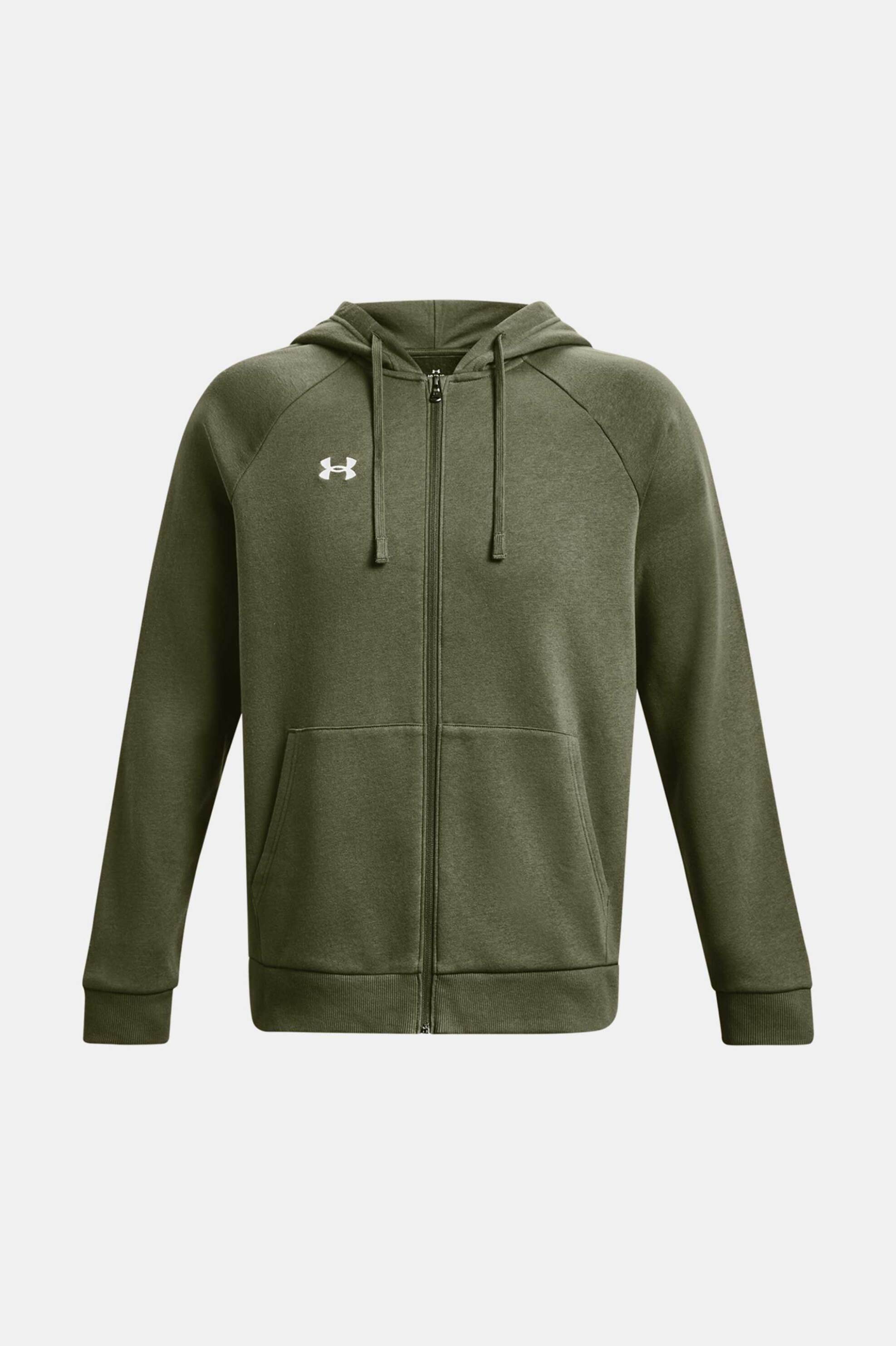 Under Armour ανδρική ζακέτα φούτερ με κουκούλα "Rival Fleece" - 1379767 Χακί φωτογραφία