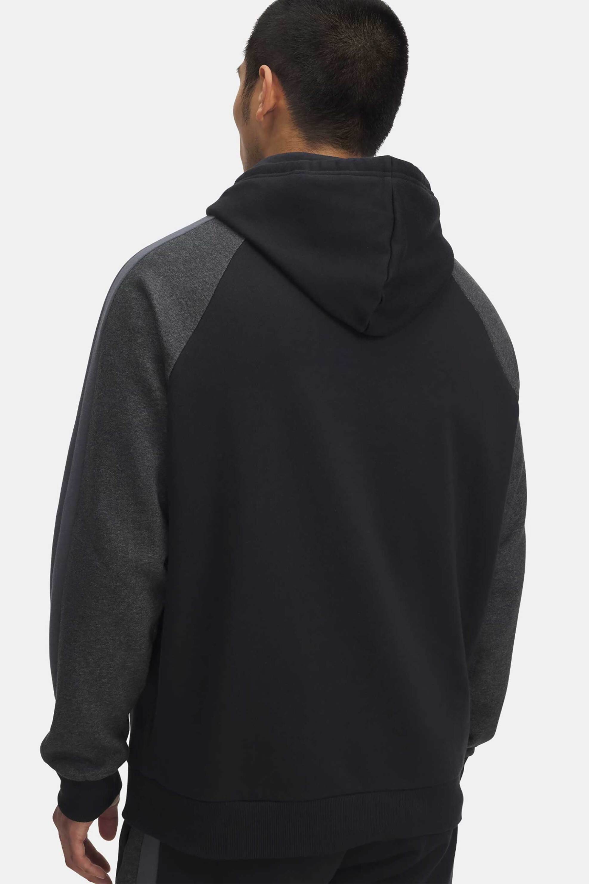 Under Armour ανδρική μπλούζα φούτερ με κουκούλα "Rival Fleece Colorblock" - 6003958 Μαύρο φωτογραφία