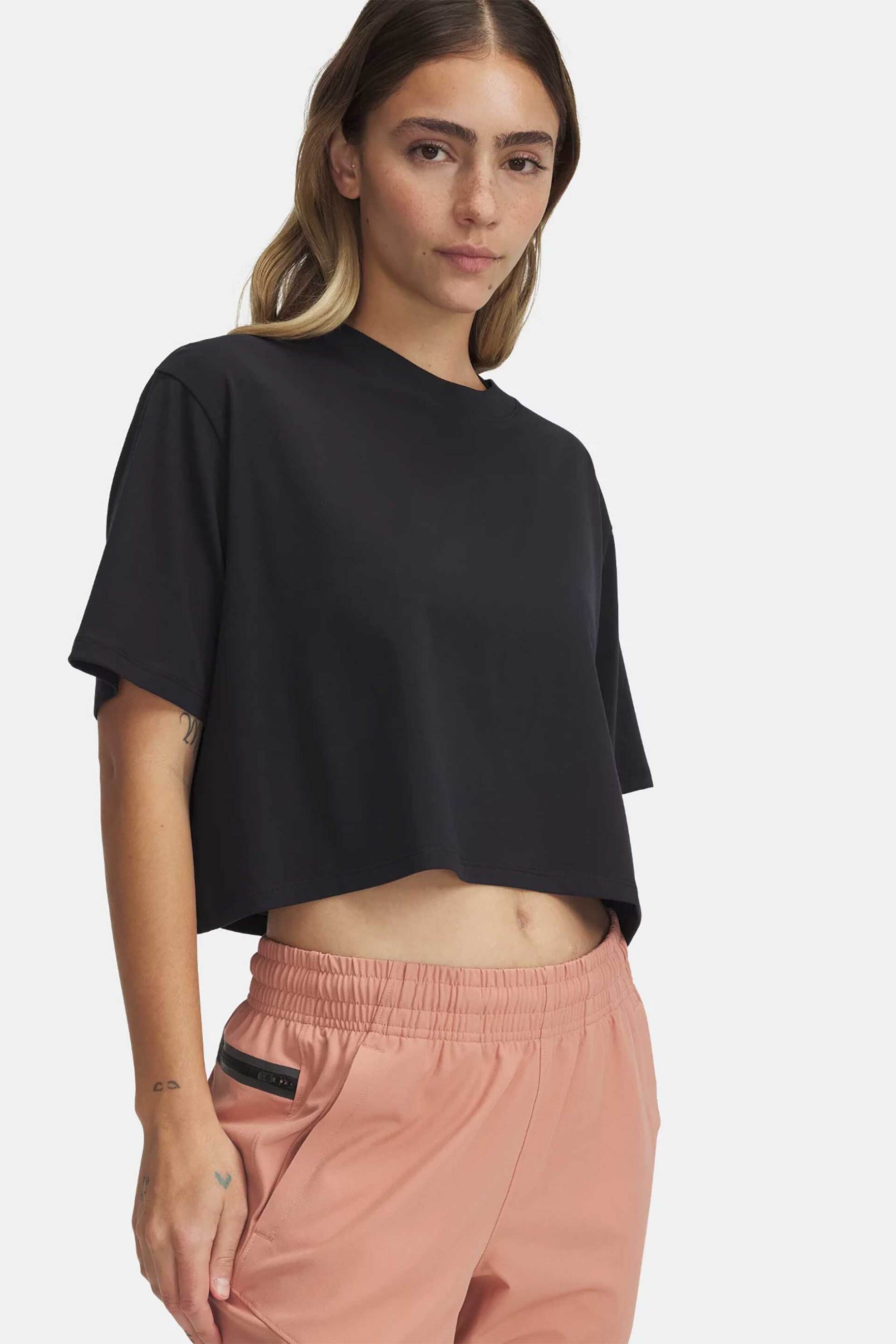 Under Armour γυναικείο T-shirt cropped "Rival" - 1389721 Μαύρο