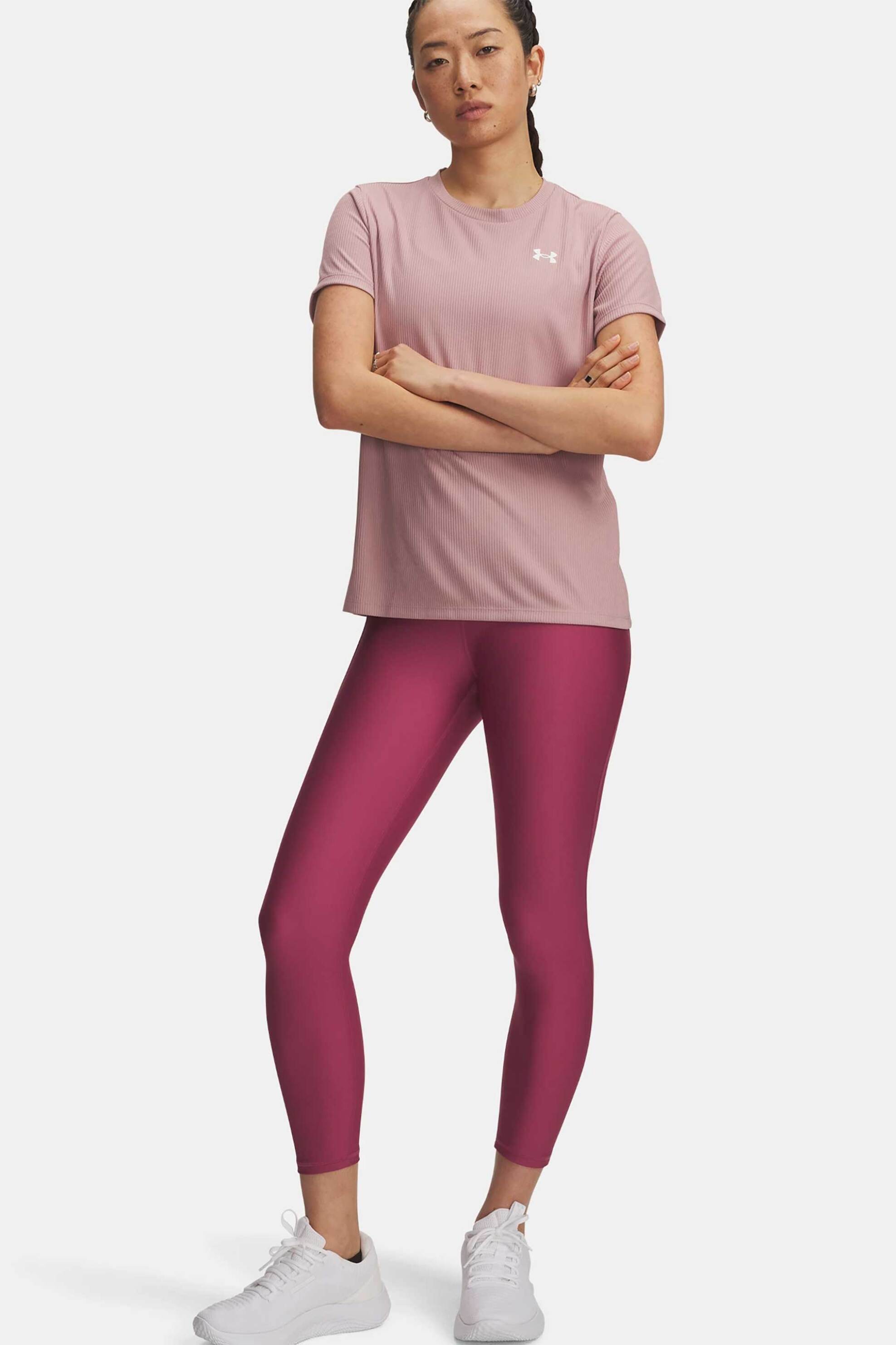 Under Armour γυναικείο ψηλόμεσο αθλητικό κολάν "Tech" - 1365335 Φούξια