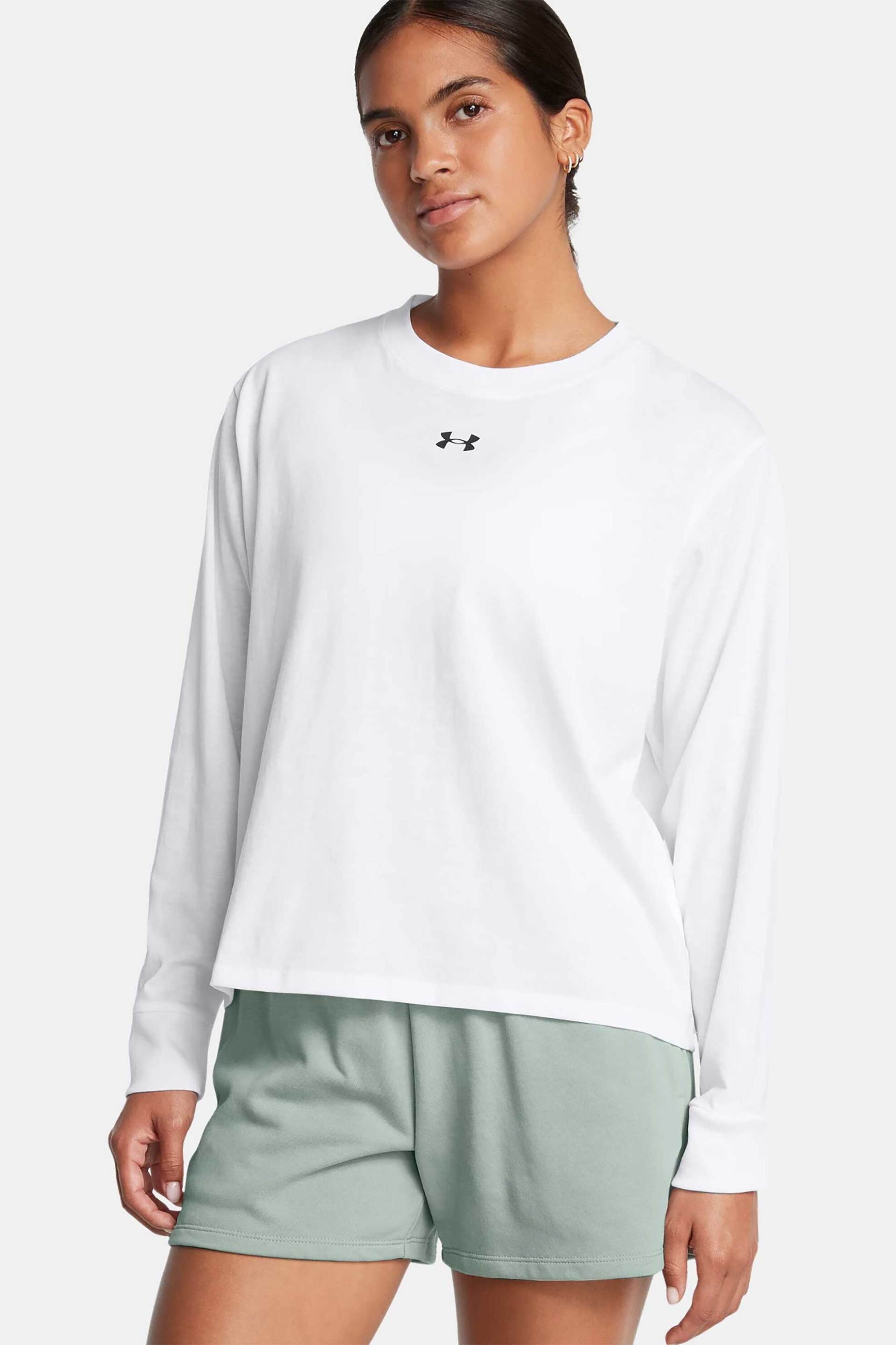 Under Armour γυναικεία μακρυμάνικη μπλούζα "Boxy" - 1387314 Λευκό