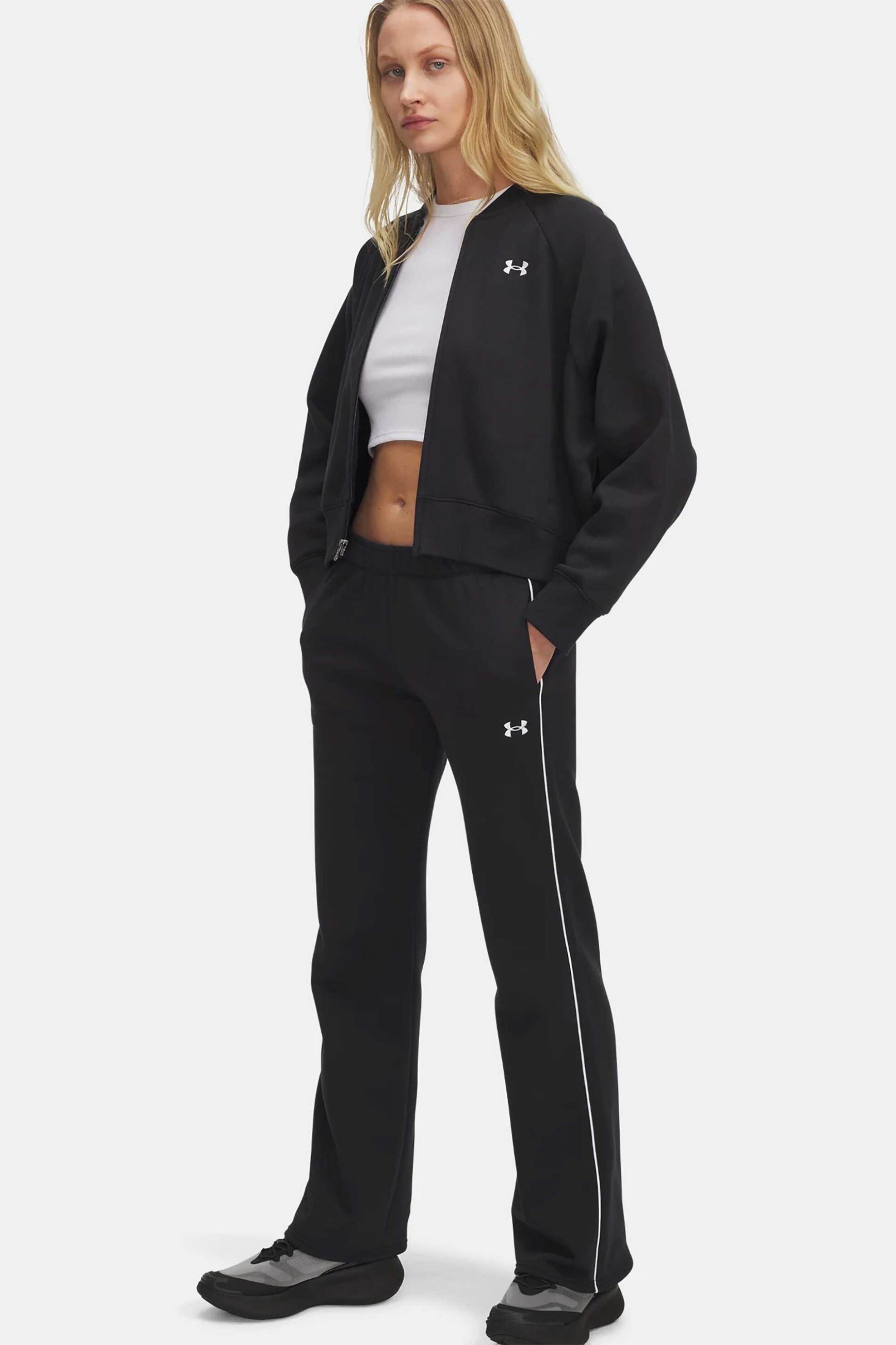 Under Armour γυναικείο παντελόνι φόρμας "Rival Fleece Piped" - 6003711 Μαύρο