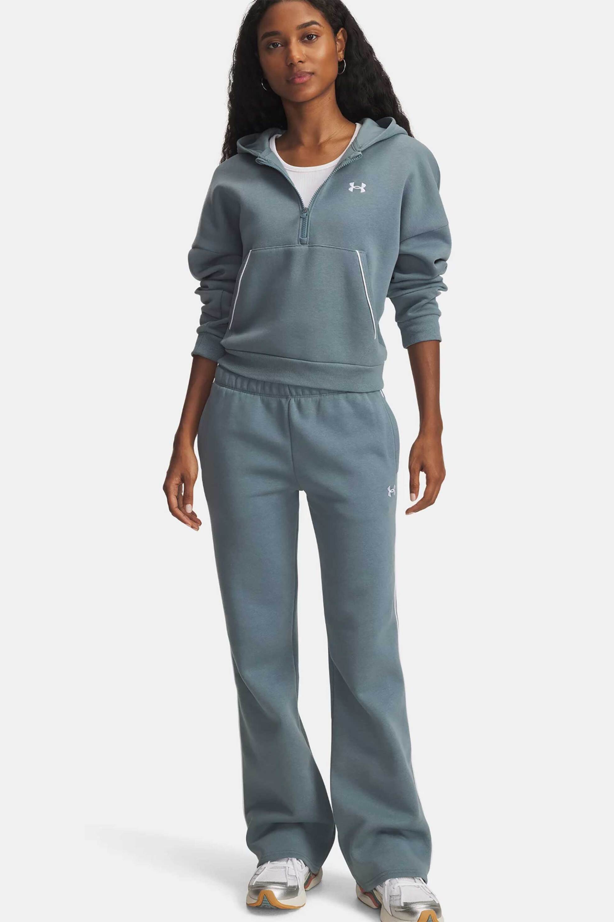 Under Armour γυναικείο παντελόνι φόρμας "Rival Fleece Piped" - 6003711 Γκρι Γαλάζιο