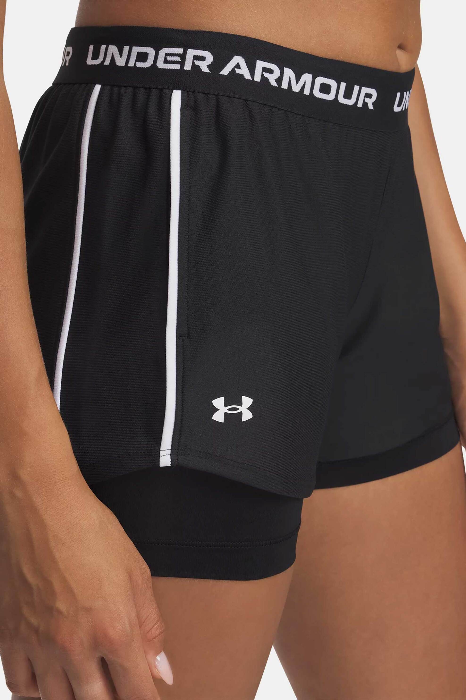 UNDER ARMOUR Under Armour γυναικείο σορτς 2 in 1 "Tech™ Play Up" - 1389895 Μαύρο - 4