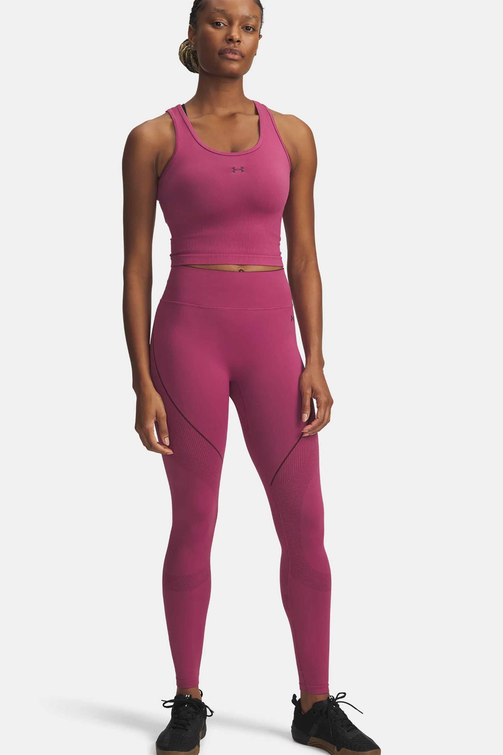Under Armour γυναικείο ψηλόμεσο αθλητικό κολάν "Vanish Seamless" - 6000646 Φούξια