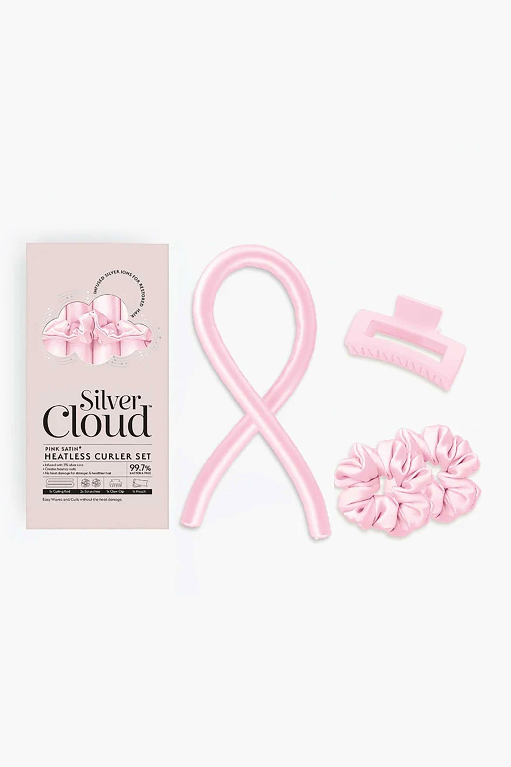 SILVER CLOUD Silver Cloud set για μπούκλες χωρίς θερμότητα - SC-HCSPNK