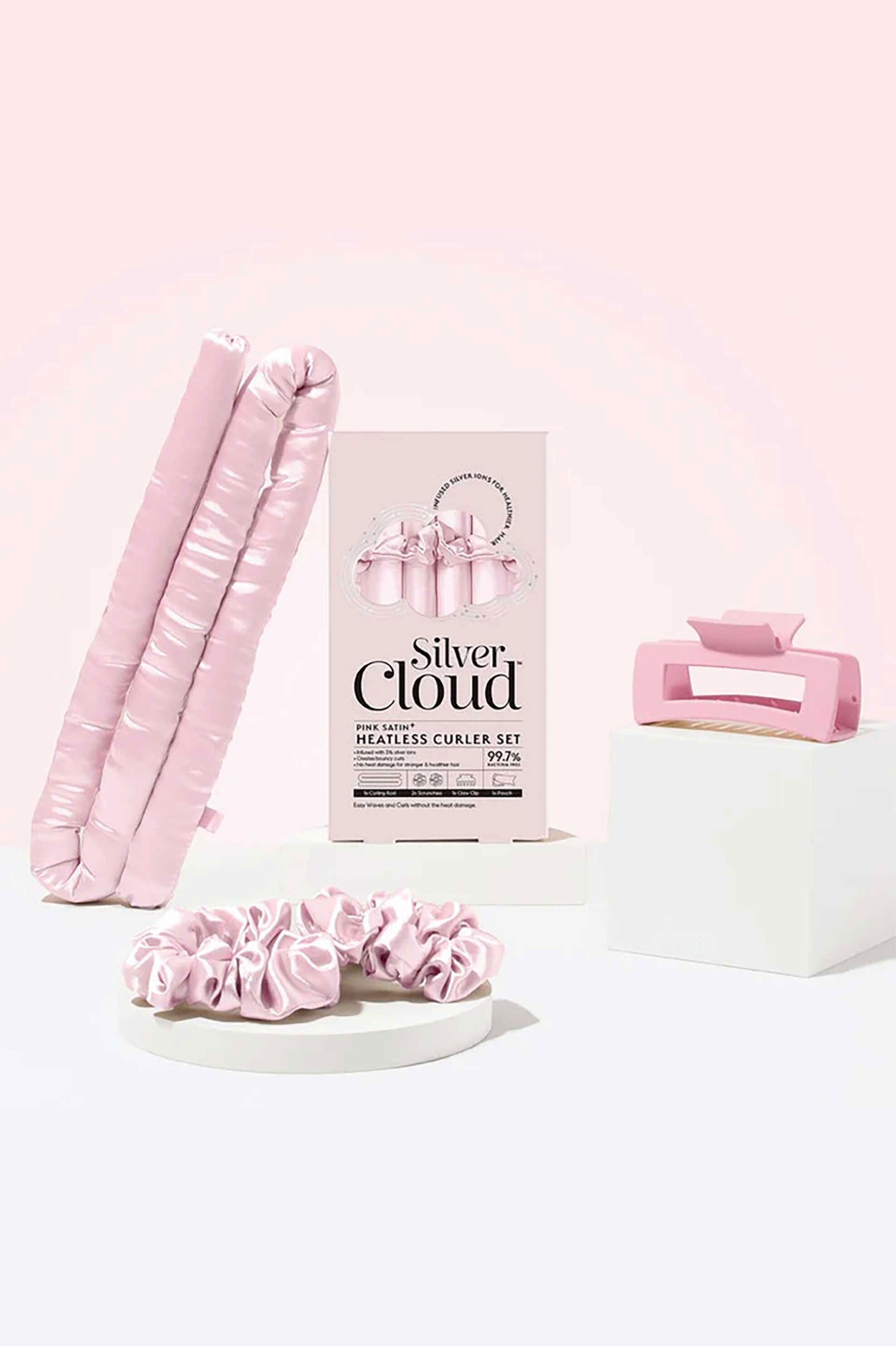 Silver Cloud set για μπούκλες χωρίς θερμότητα - SC-HCSPNK φωτογραφία