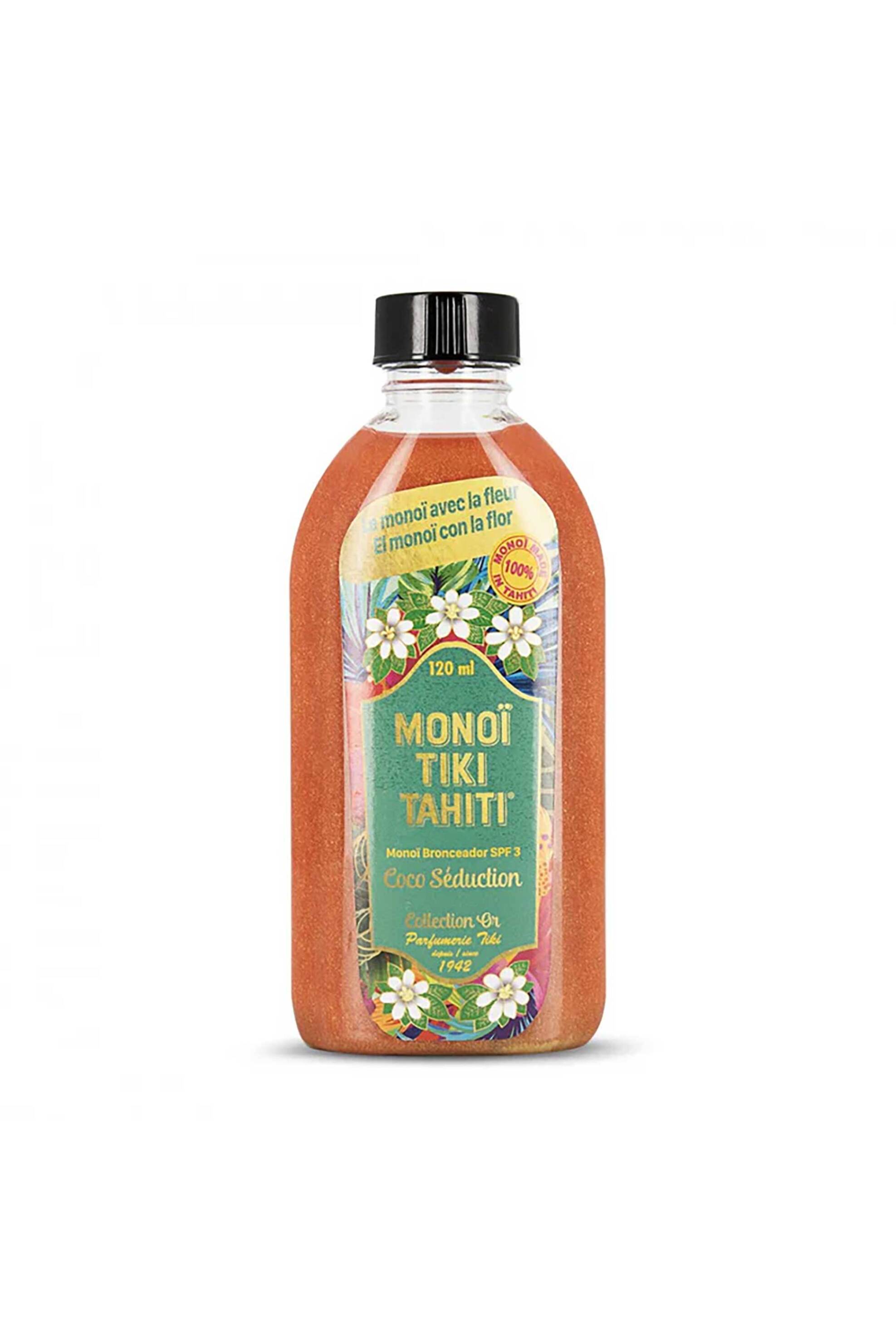 MONOI TIKI TAHITI Monoi Tiki λάδι μαυρίσματος Coco Seduction SPF3 120ml - MT-1MCRGE