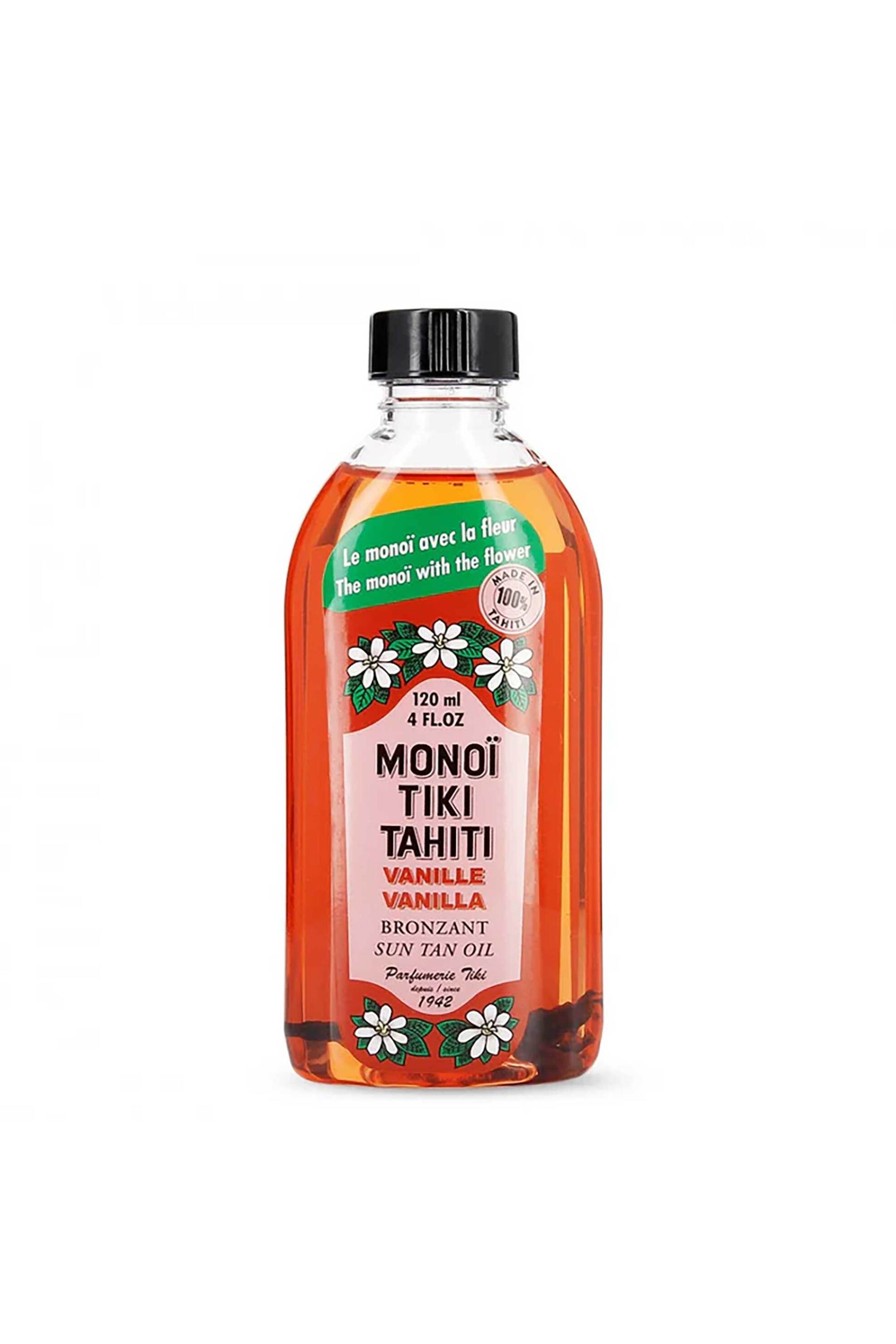 MONOI TIKI TAHITI Monoi Tiki λάδι μαυρίσματος Vanilla SPF3 120ml - MT-1MVE