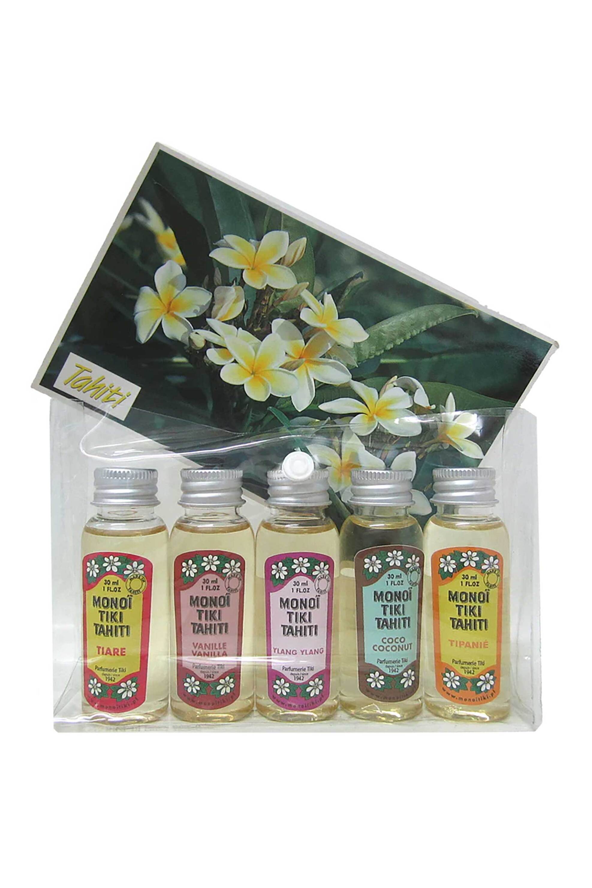 Monoi Tiki Discovery pack Hydrating Monoi με 5 πολυχρηστικά λάδια για πρόσωπο, σώμα και μαλλιά 30 ml Gift Set - MT-TM30 φωτογραφία