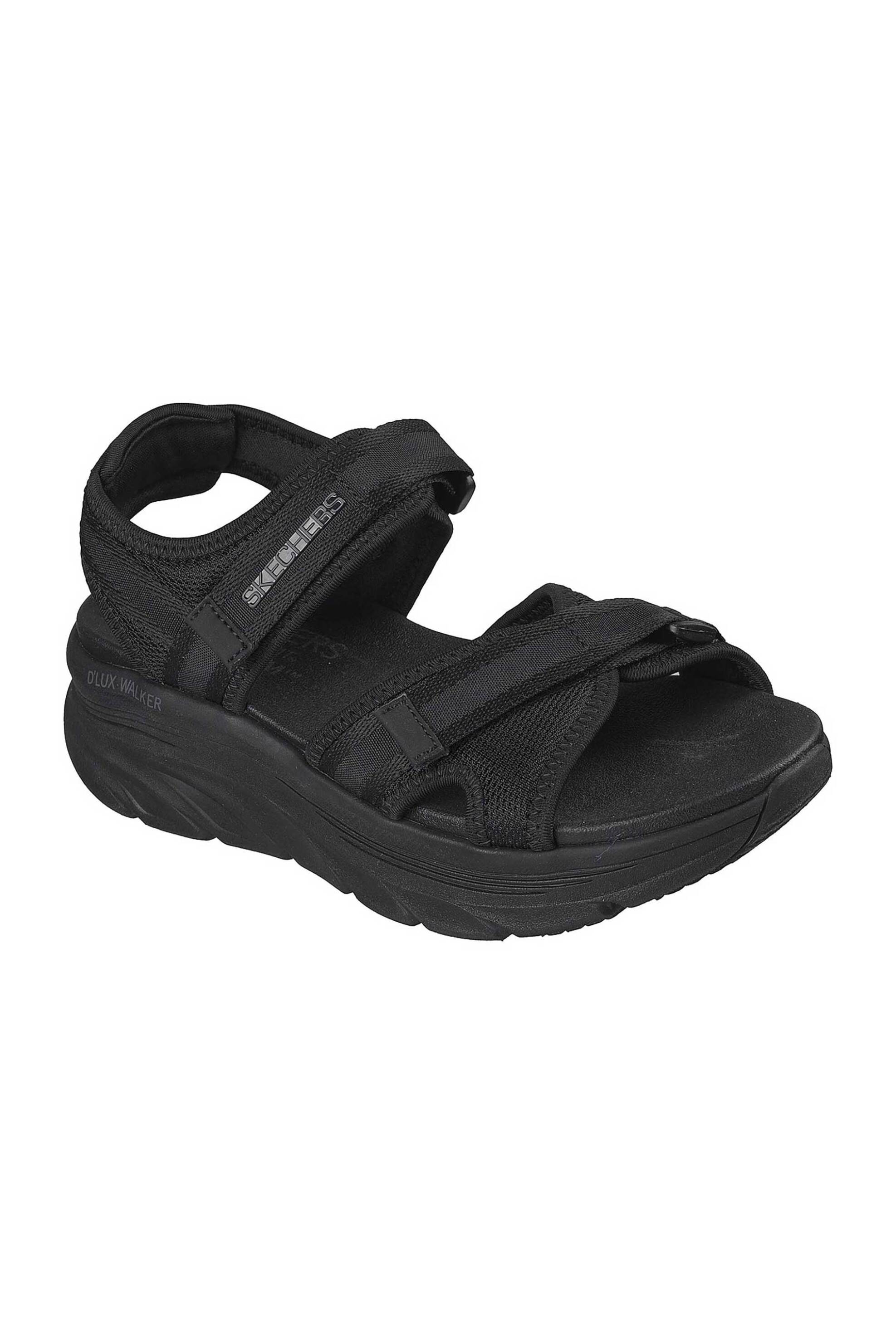 SKECHERS Skechers γυναικεία πέδιλα με velcro "D'Lux Walker Sandal - Bold City" - 163585_BBK Μαύρο - 3