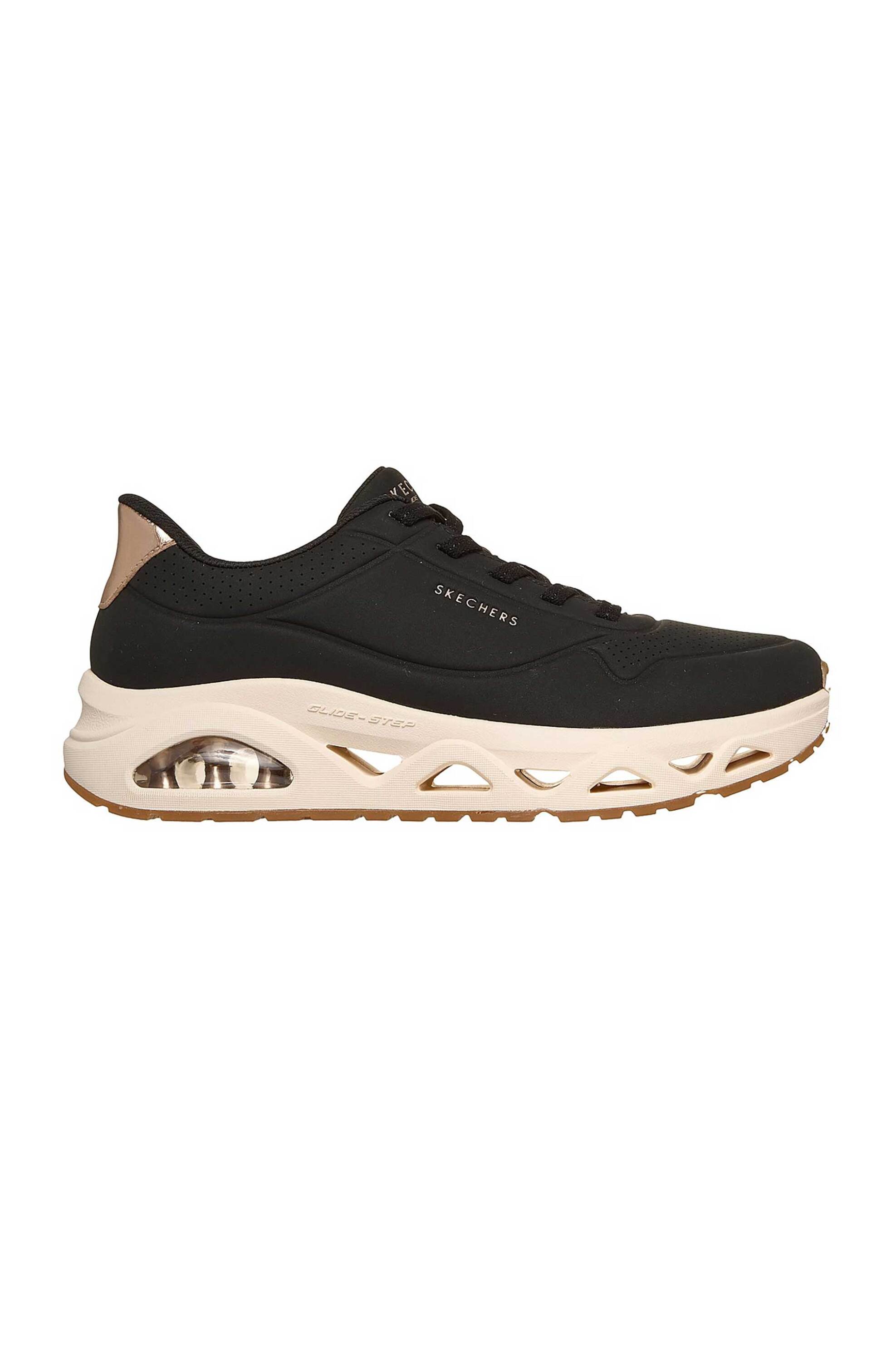 Skechers γυναικεία αθλητικά παπούτσια "Uno Glide-Step - Glide On Air" - 190113_BLK Μαύρο