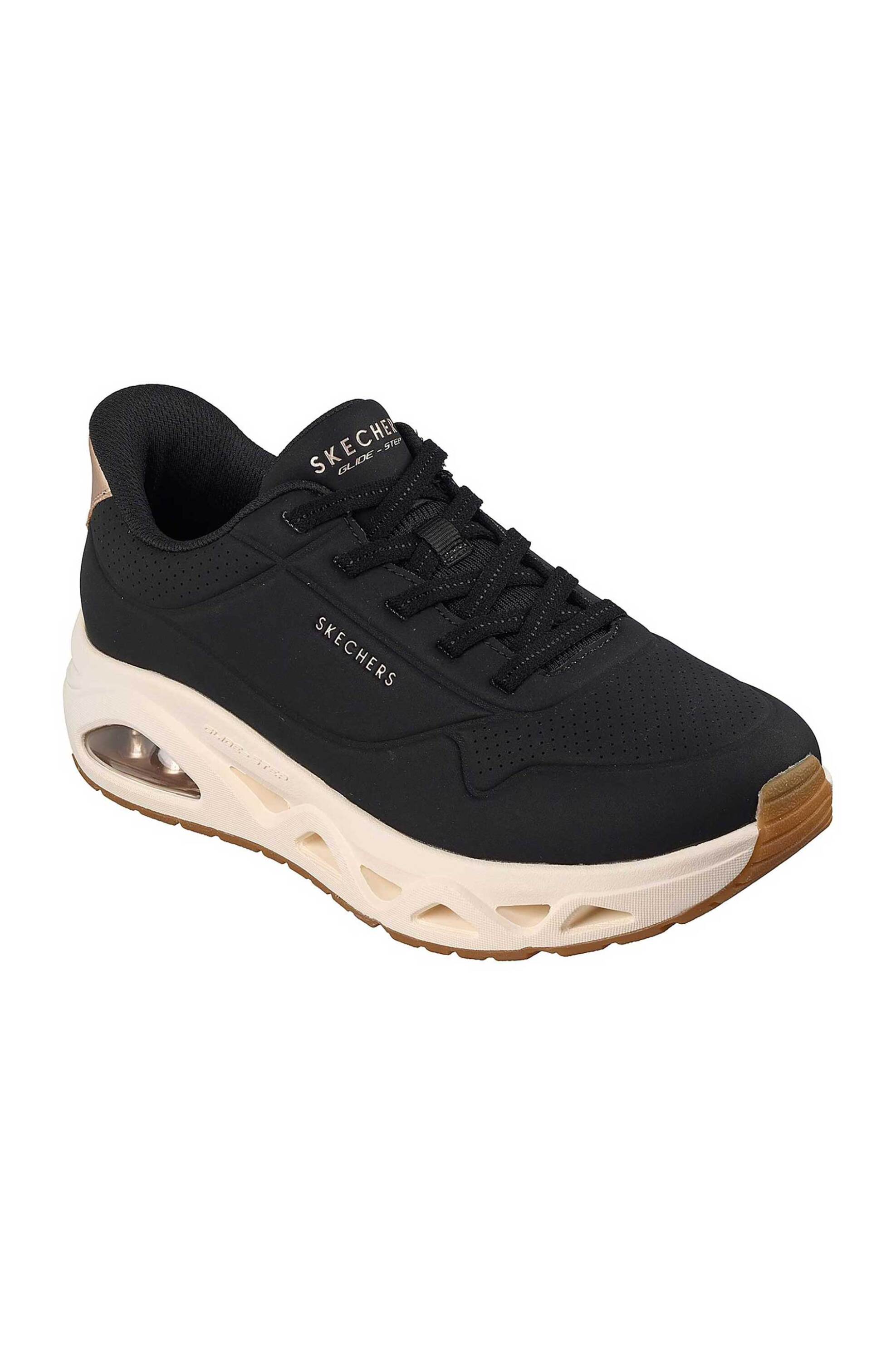 Skechers γυναικεία αθλητικά παπούτσια "Uno Glide-Step - Glide On Air" - 190113_BLK Μαύρο φωτογραφία