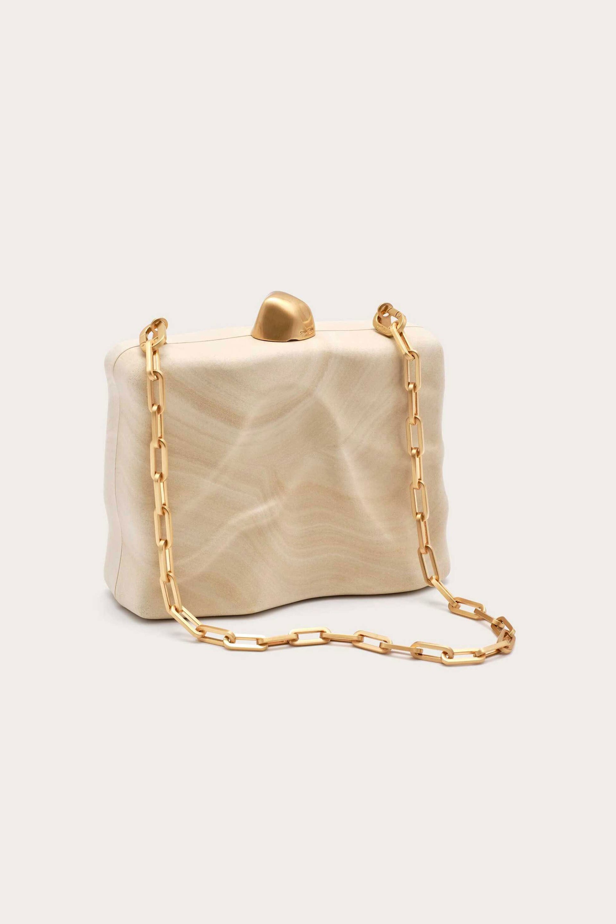 Cult Gaia γυναικείο clutch με αφαιρούμενη αλυσίδα "Flyn Clutch" - CL2951AC3352-TRA Εκρού φωτογραφία