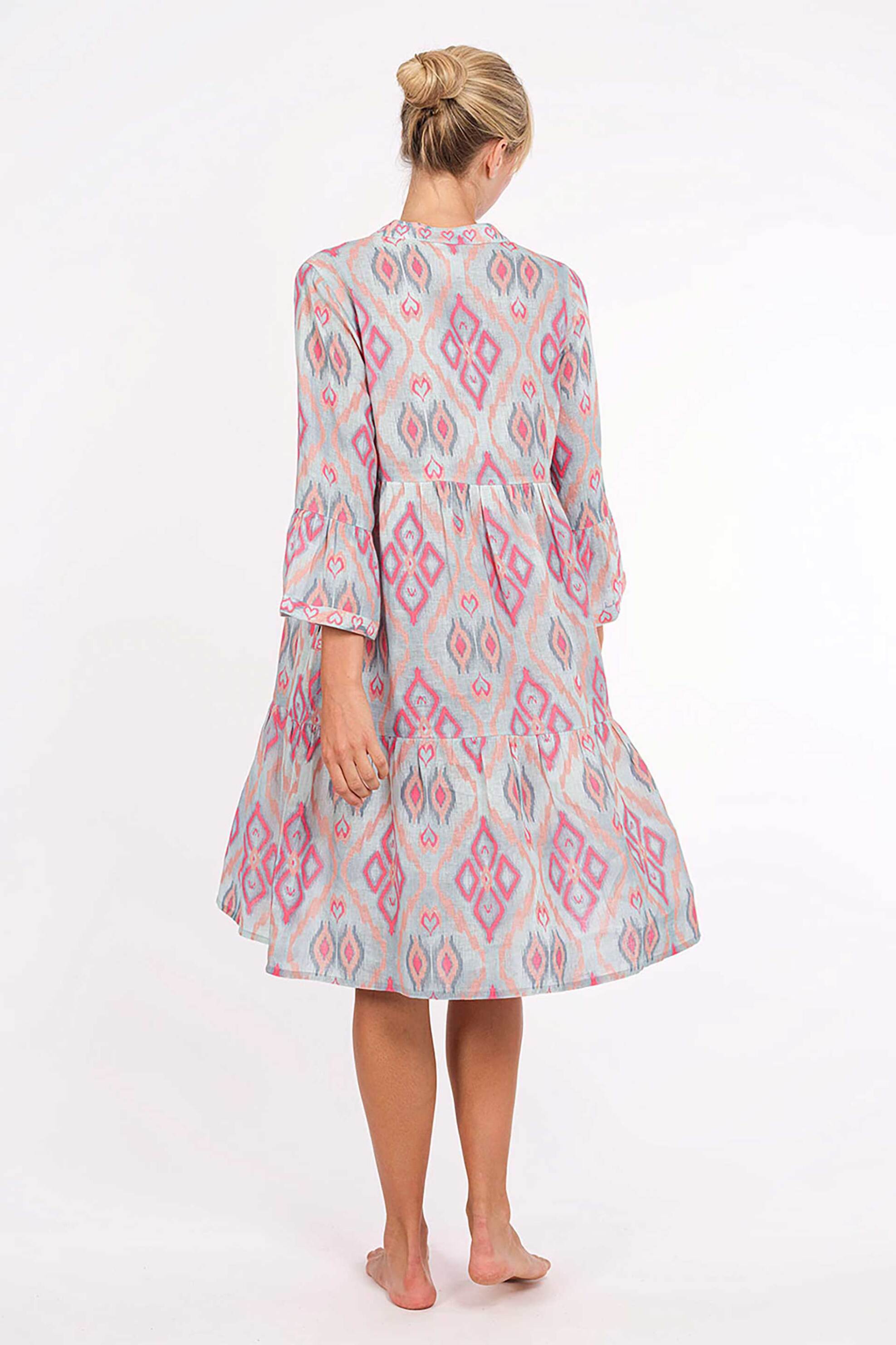 Nimo With Love γυναικείο mini φόρεμα με print "Borage" - Borage Dress Γαλάζιο φωτογραφία