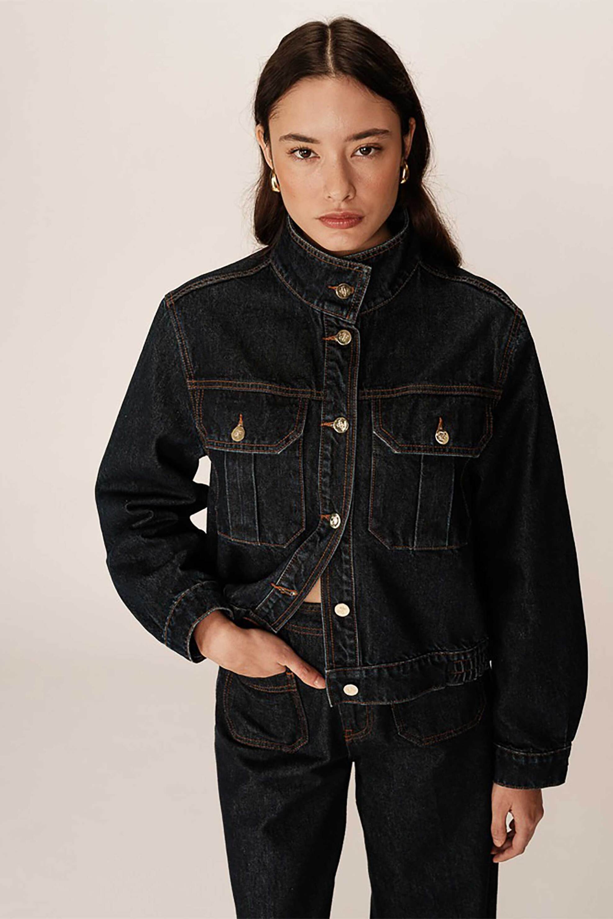 Grace & Mila γυναικείο denim jacket "Primrose" - PRIMROSE_12944/SS25 Denim Blue φωτογραφία