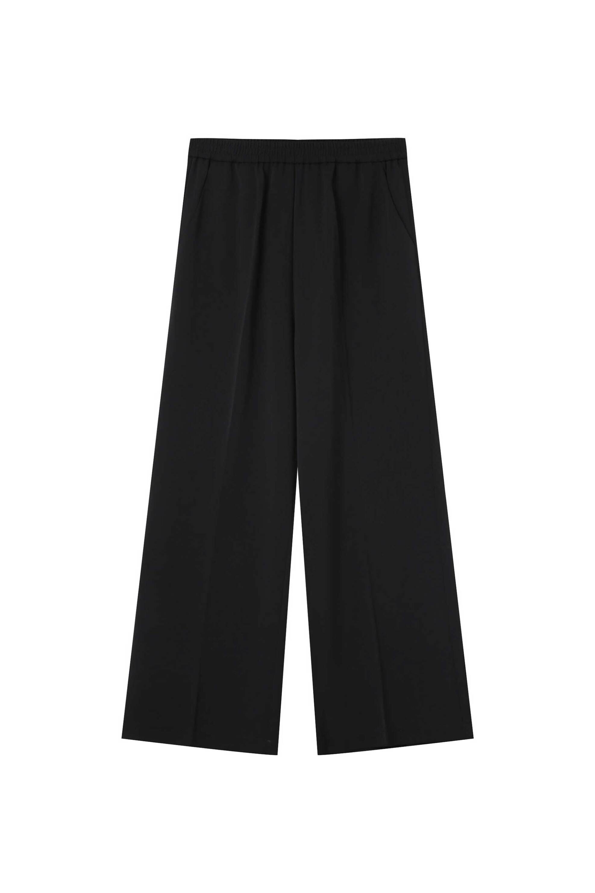 Grace & Mila γυναικείο παντελόνι υφασμάτινο Wide Leg "Noblesse" - NOBLESSE/FW25 Μαύρο φωτογραφία