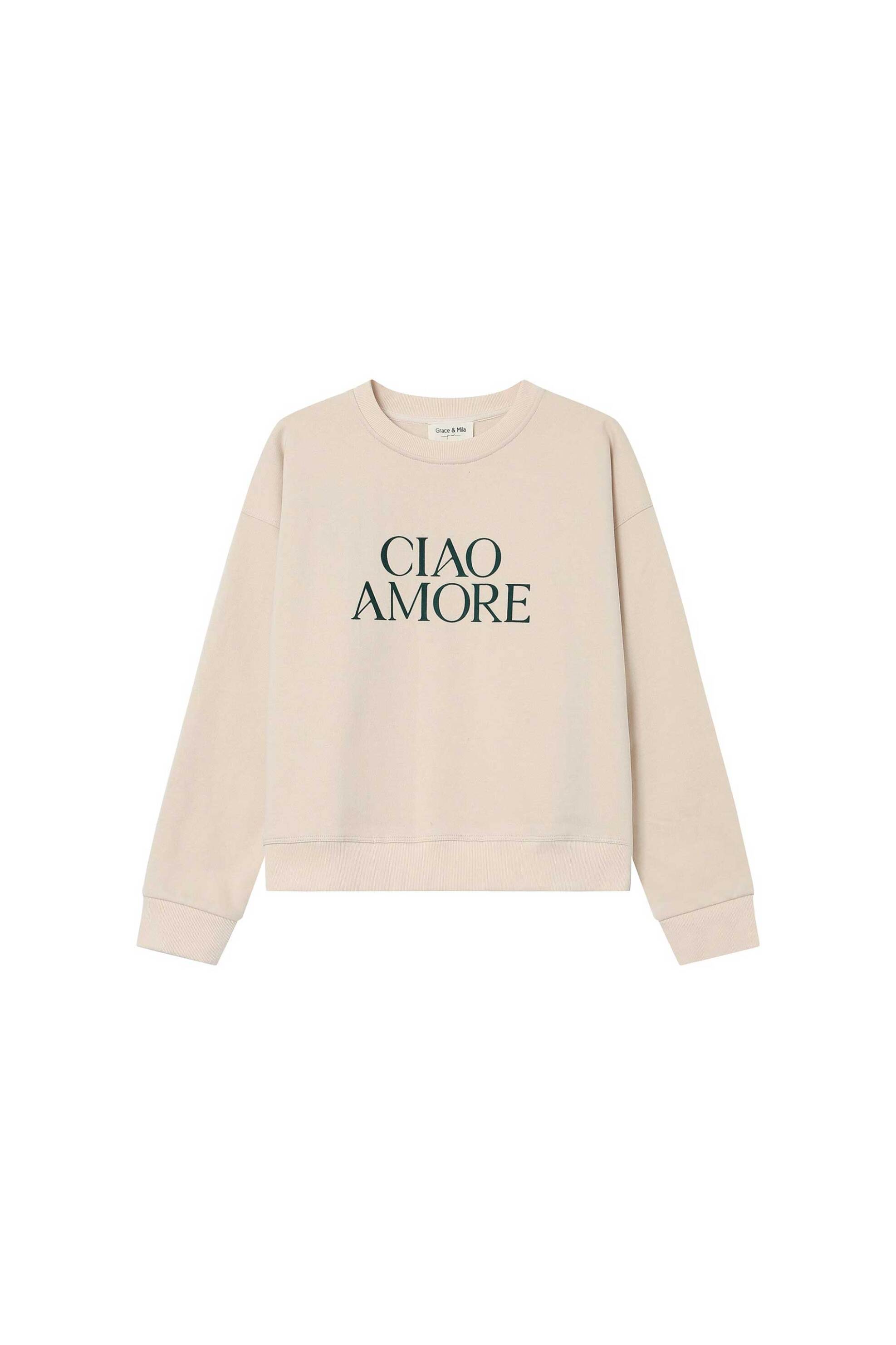 Grace & Mila γυναικεία μπλούζα φούτερ "Sigil" - SIGIL/FW25 Μπεζ φωτογραφία