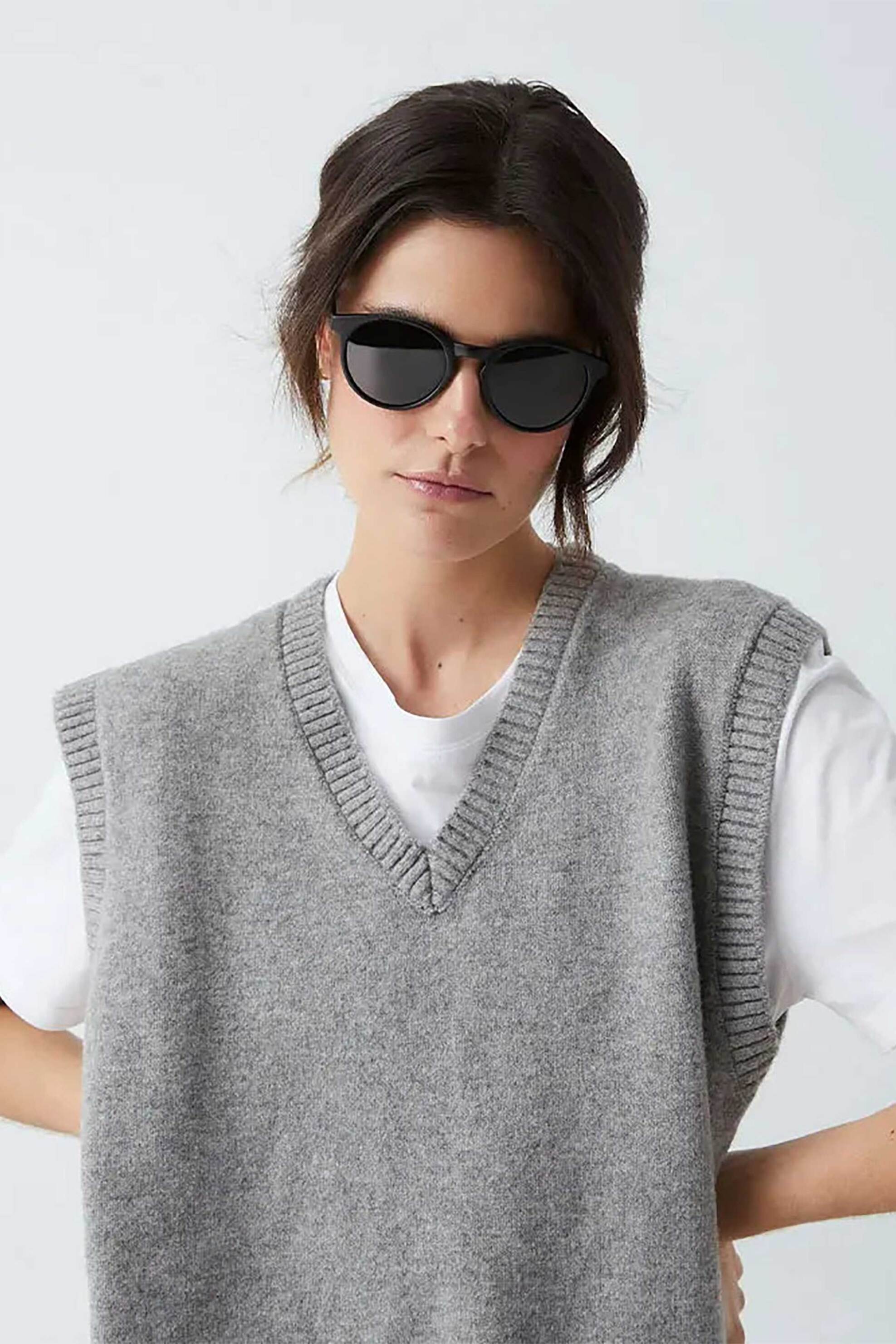 Parafina unisex γυαλιά ηλίου "Isla" - S26-ISL-BLM-SMO/SS26 Μαύρο φωτογραφία