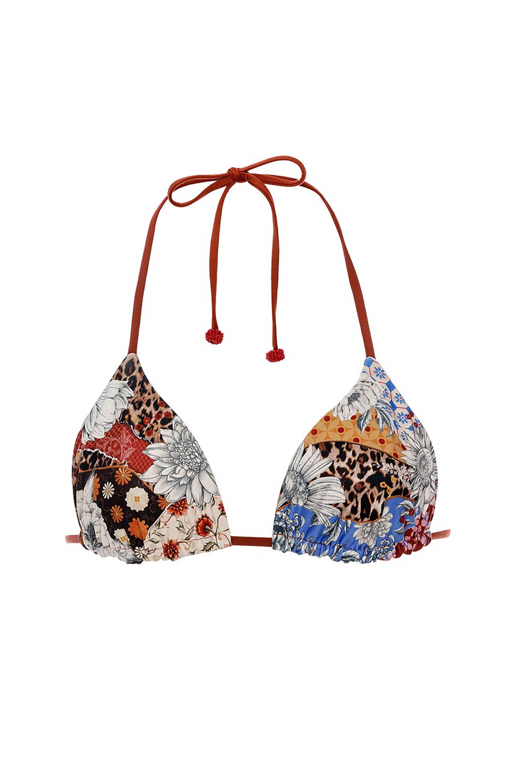 Agua Bendita γυναικείο μαγιό μπικίνι τοπ triangle "Lolita" - 19355-MULTICOLOR Πολύχρωμο φωτογραφία