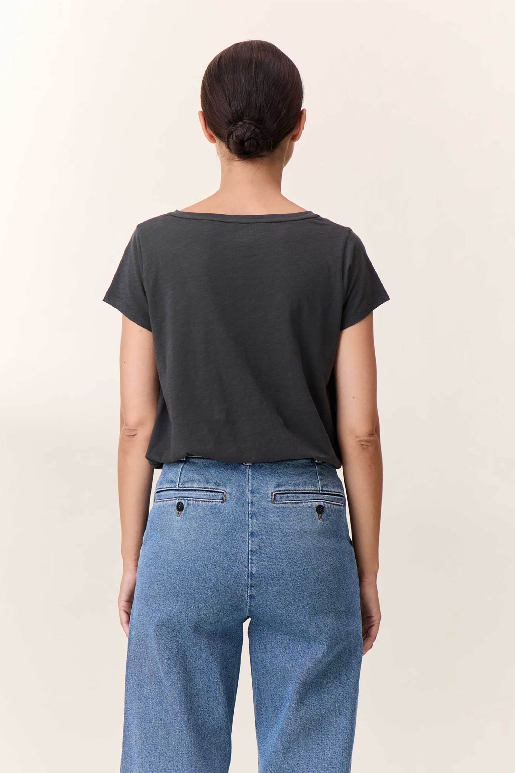 Leon & Harper γυναικείο T-shirt με print "Tonton" - Tonton JC03 Clover Ανθρακί φωτογραφία