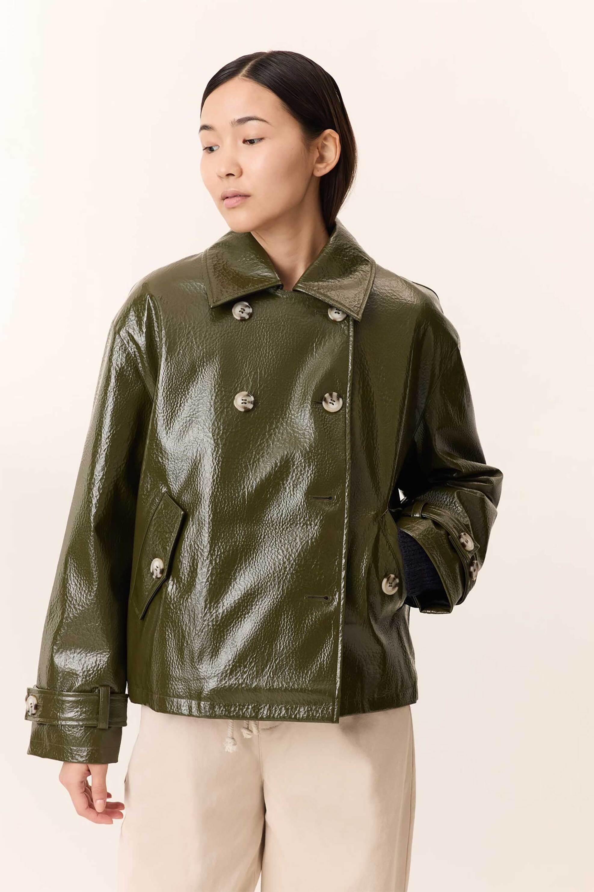 LEON & HARPER Leon & Harper γυναικείο jacket με ανάγλυφο φινίρισμα "Vanni" - Vanni FF04 PLN Πράσινο