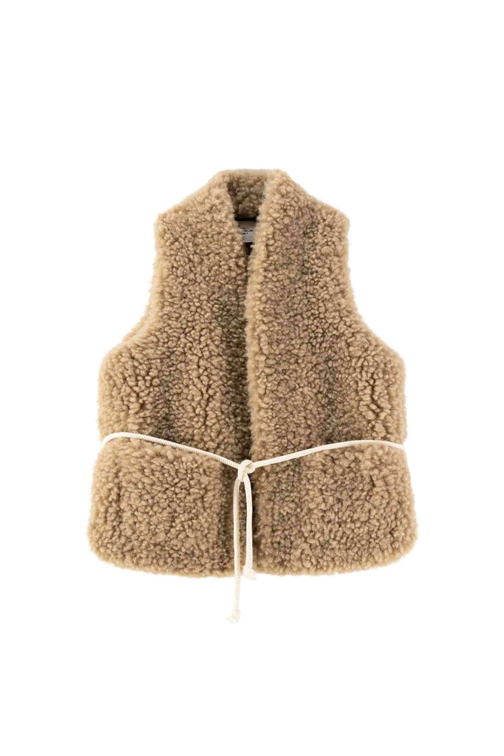 Leon & Harper γυναικείο γιλέκο με faux γούνα "Vinny" - Vinny FF05 PLN Μπεζ φωτογραφία