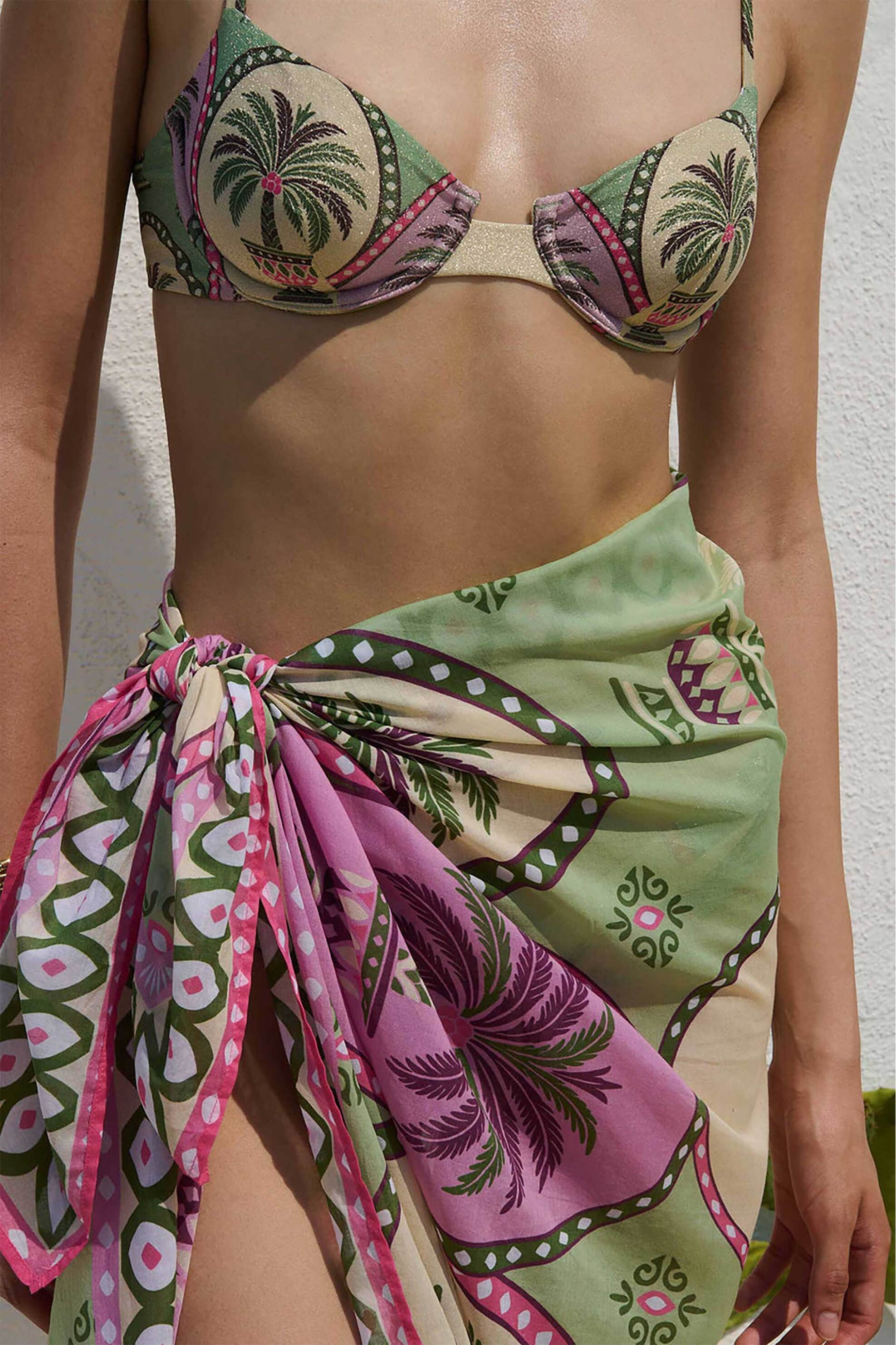Paolita γυναικείο παρεό "Palma Sarong" - AC2602SR-PA Πράσινο