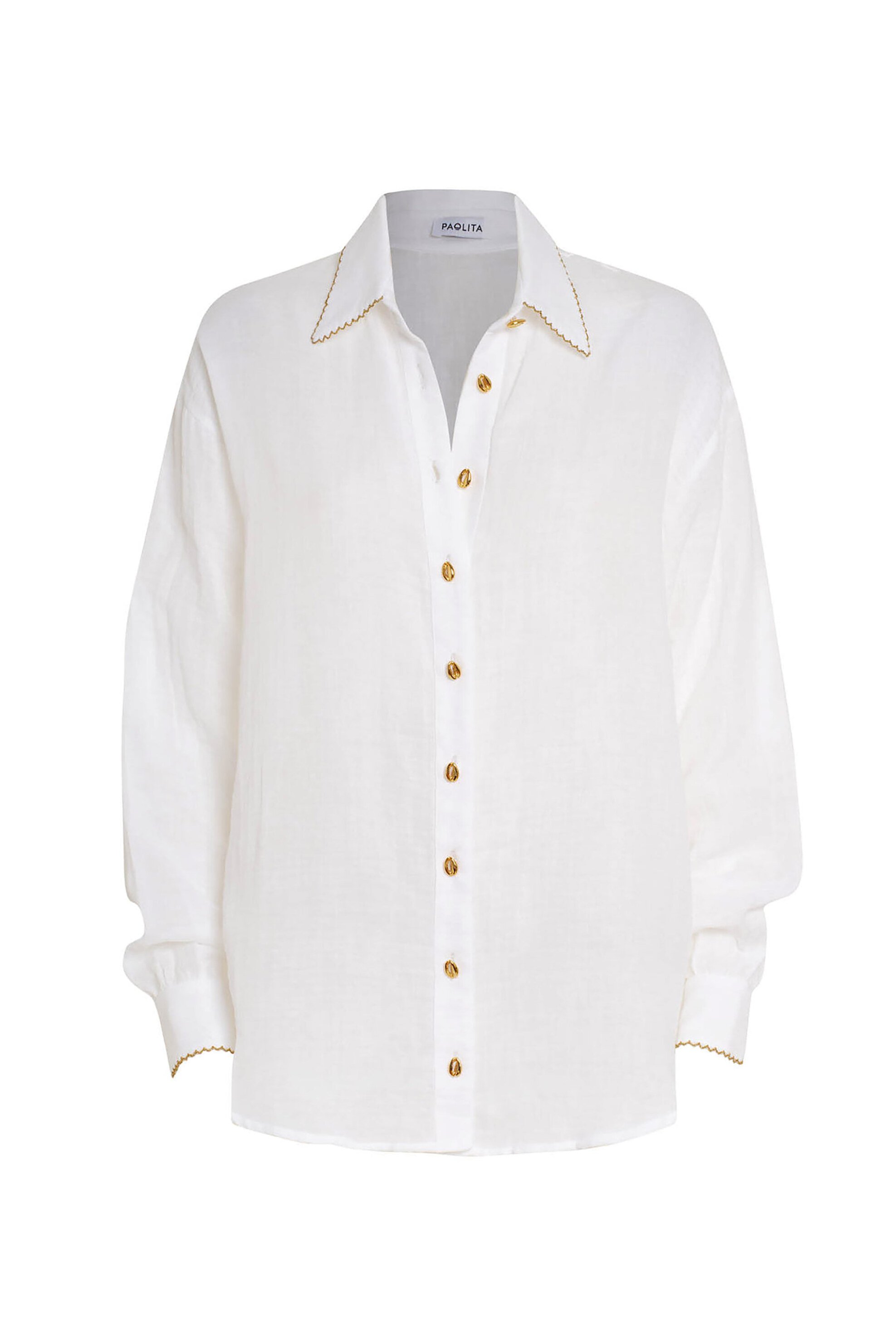 PAOLITA Paolita γυναικεία πουκαμίσα "White Helena" - SH2605HL-WH Λευκό - 4
