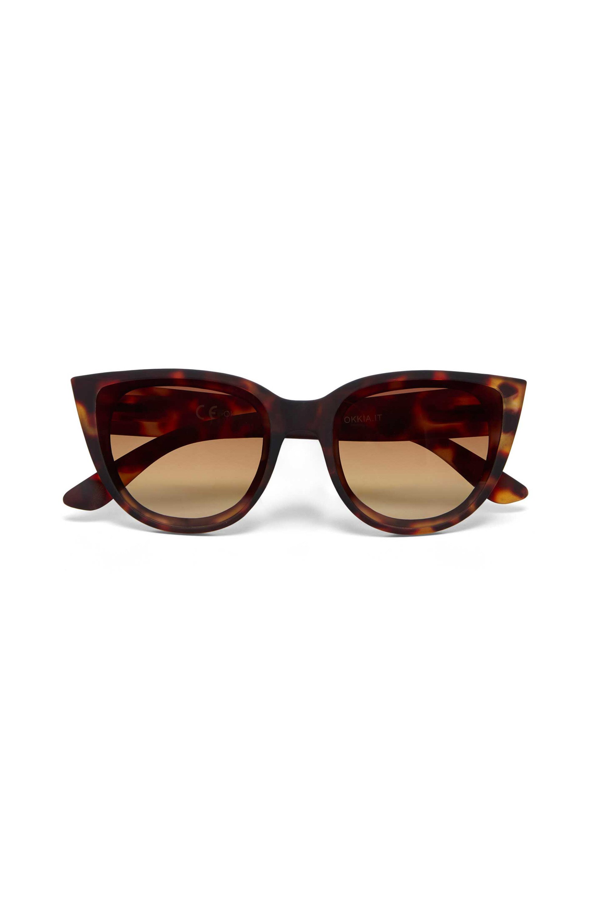 OKKIA OKKIA γυναικεία γυαλιά ηλίου lite cat-eye "Silvia" - OK020-CH Καφέ