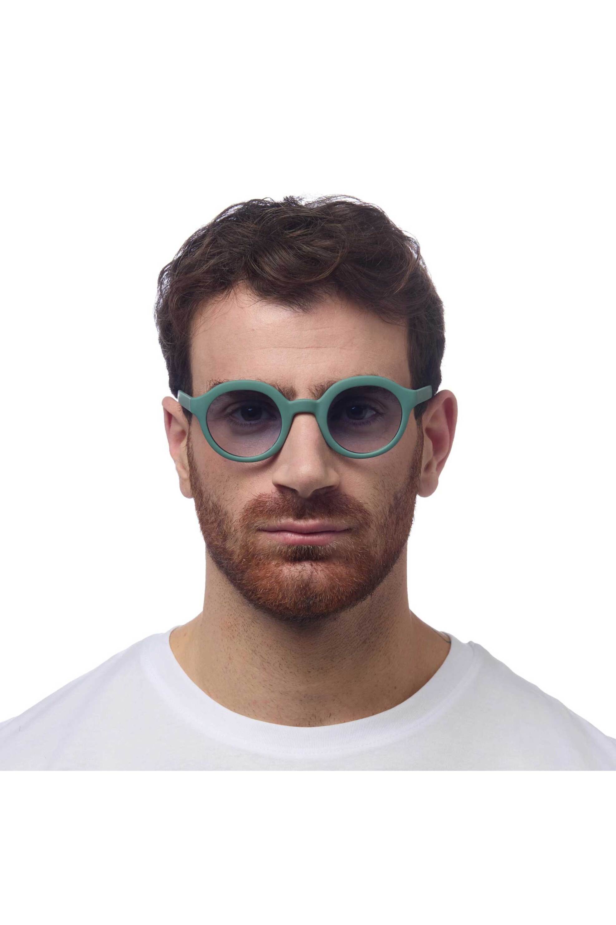 Okkia Unisex Γυαλιά Ηλίου Στρογγυλά Lauro - Ok031Gs-Bl Πράσινο