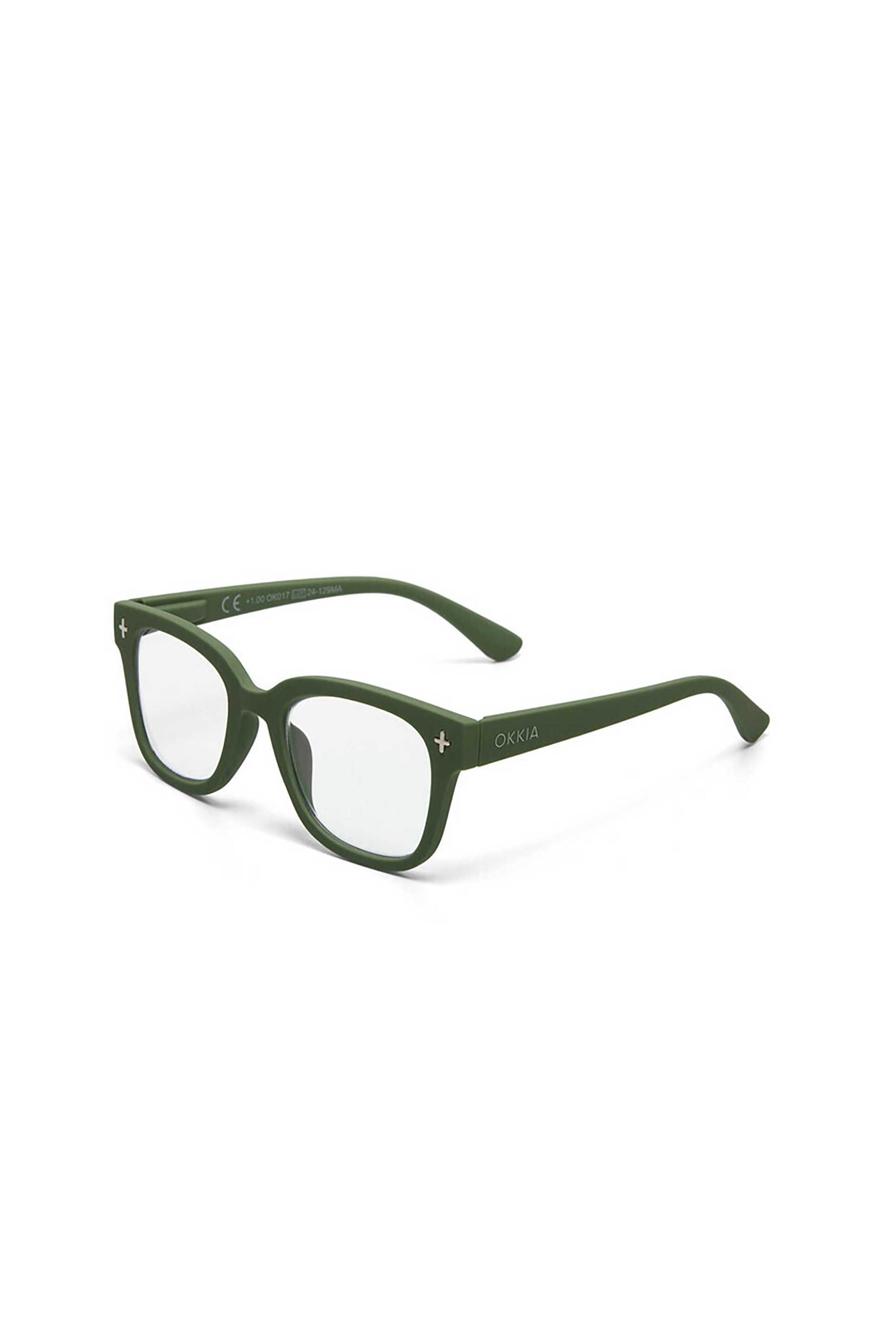 Okkia unisex γυαλιά πρεσβυωπίας "Giovanni" - OK017GR-1.00 Λαδί φωτογραφία
