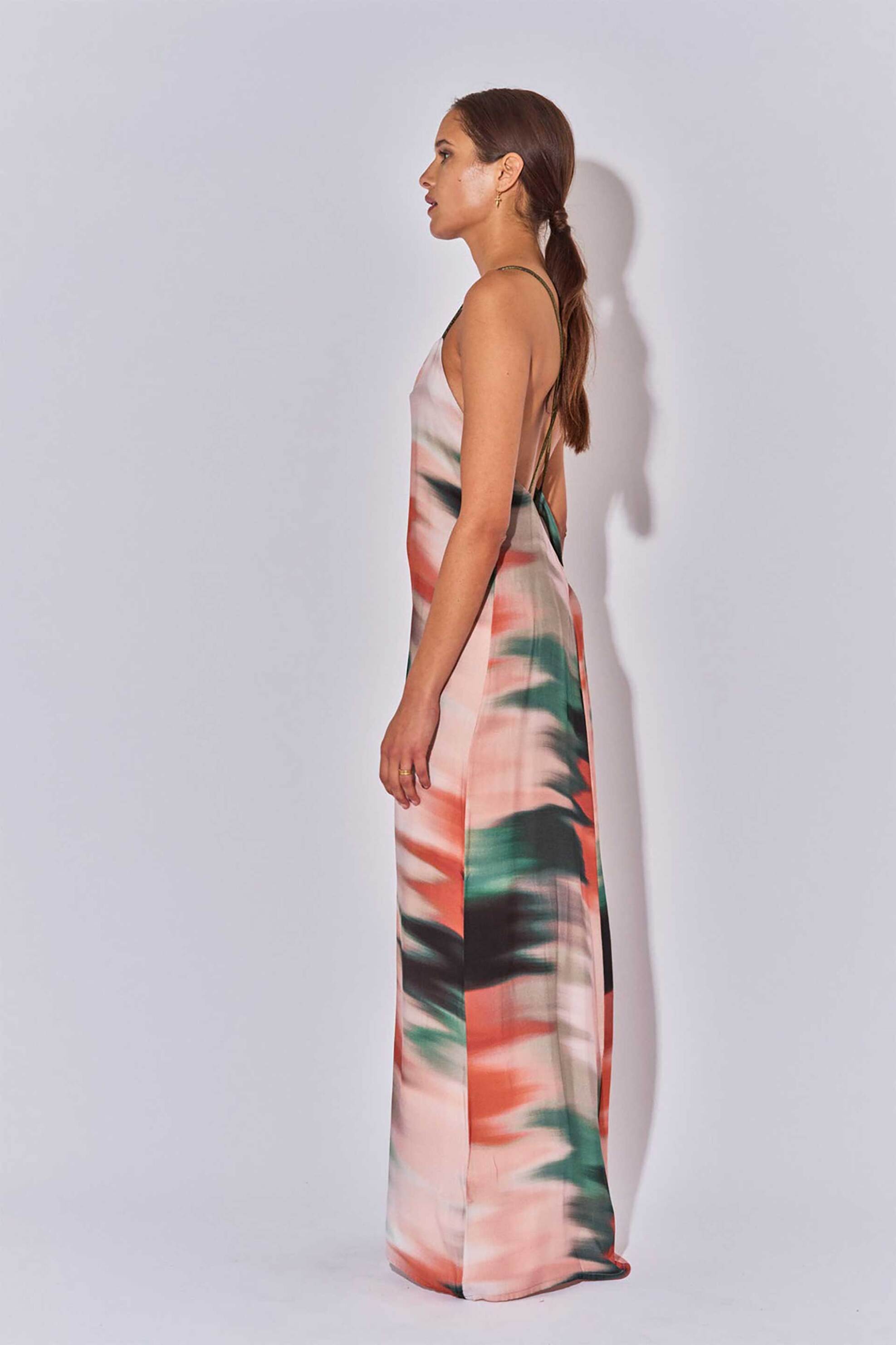 Beliza γυναικείο maxi φόρεμα tie dye "Dina" - DINAPRINT/SS25 Πολύχρωμο φωτογραφία