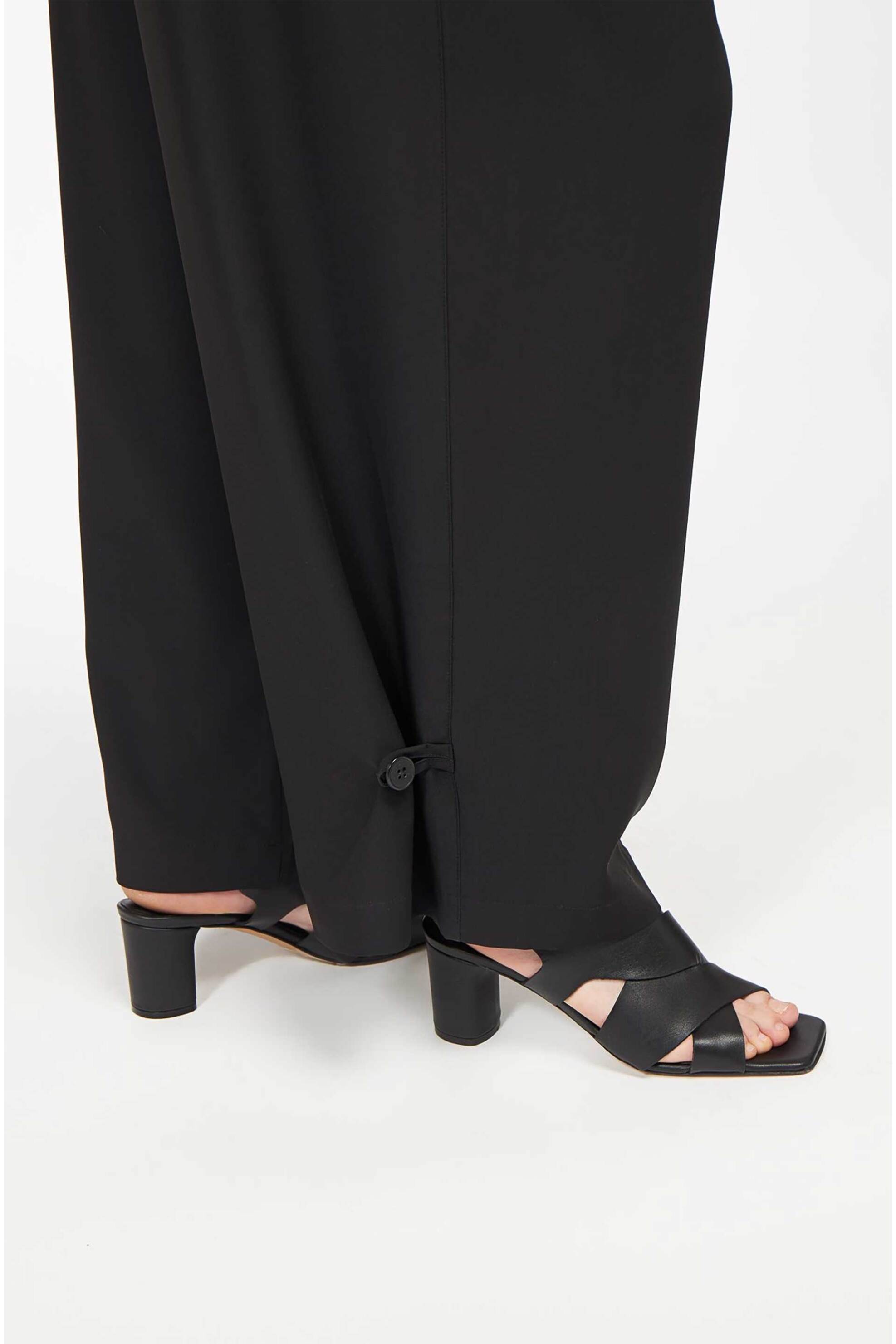 AOS γυναικείο παντελόνι με πιέτες - 1.W.PA09130.BLK.L Μαύρο φωτογραφία