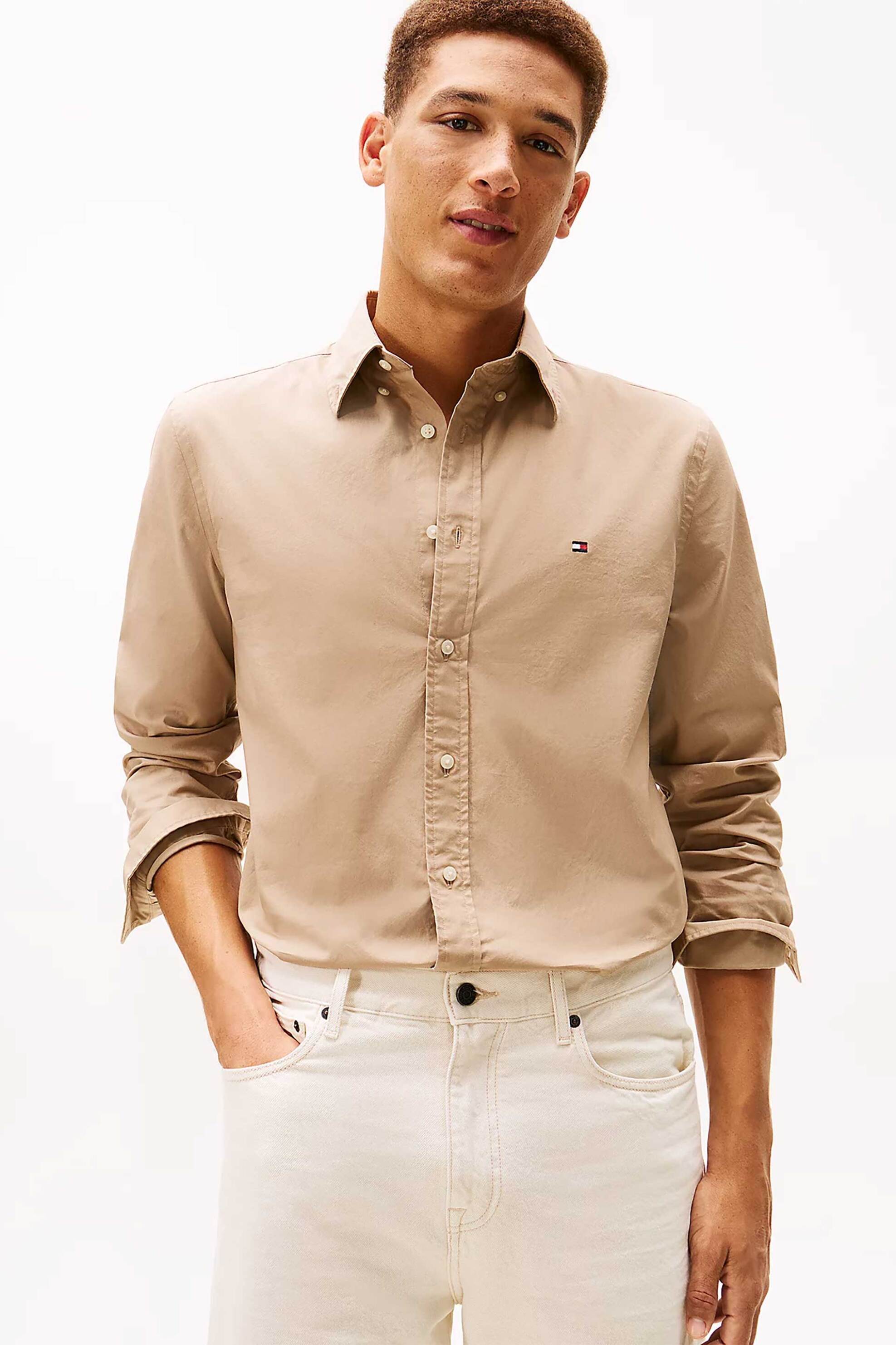 Ανδρικά πουκάμισα casual σε μπεζ