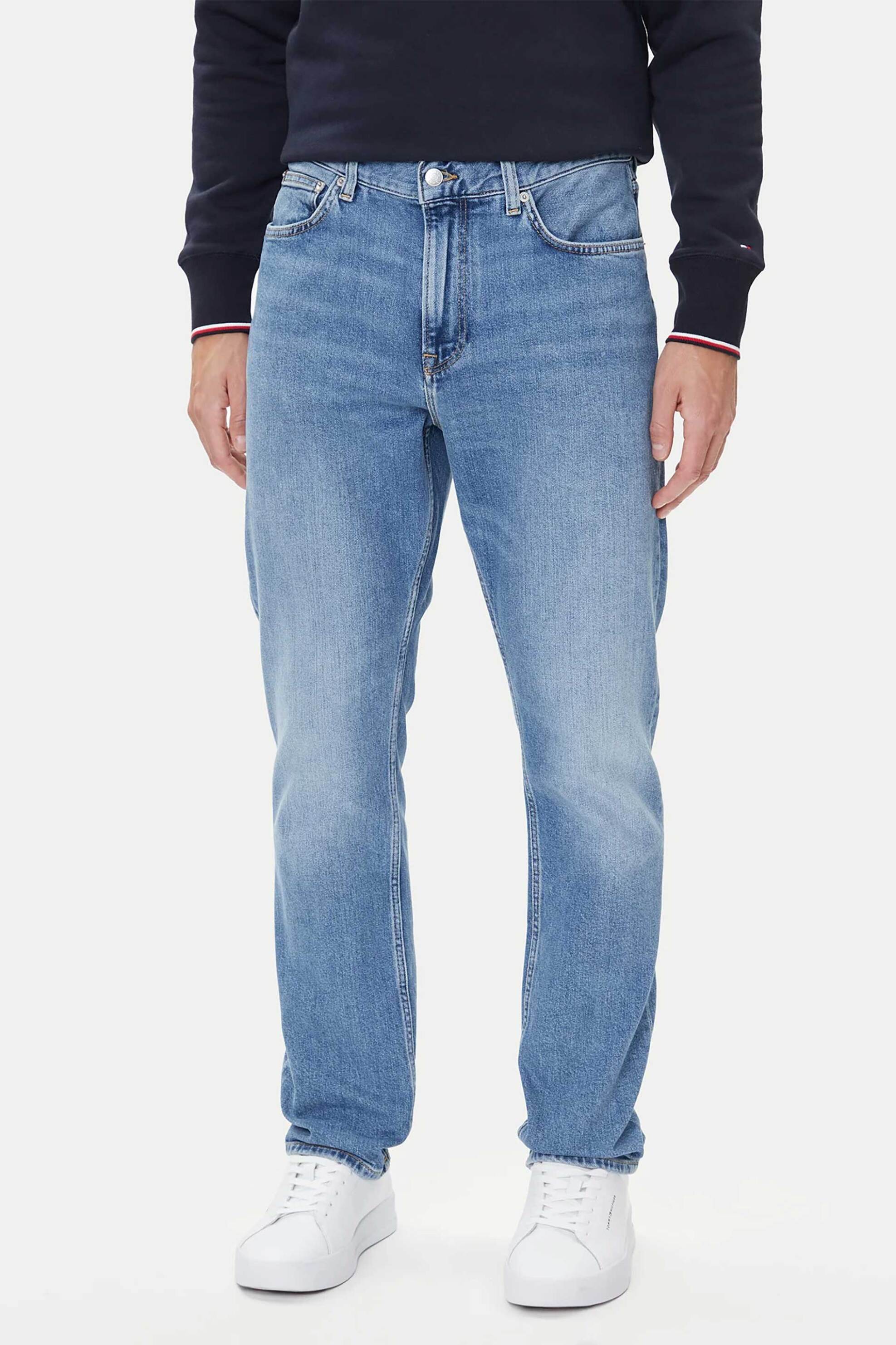 Tommy Hilfiger ανδρικό τζιν παντελόνι πεντάτσεπο Straight Fit - MW0MW39656-** Denim Blue φωτογραφία