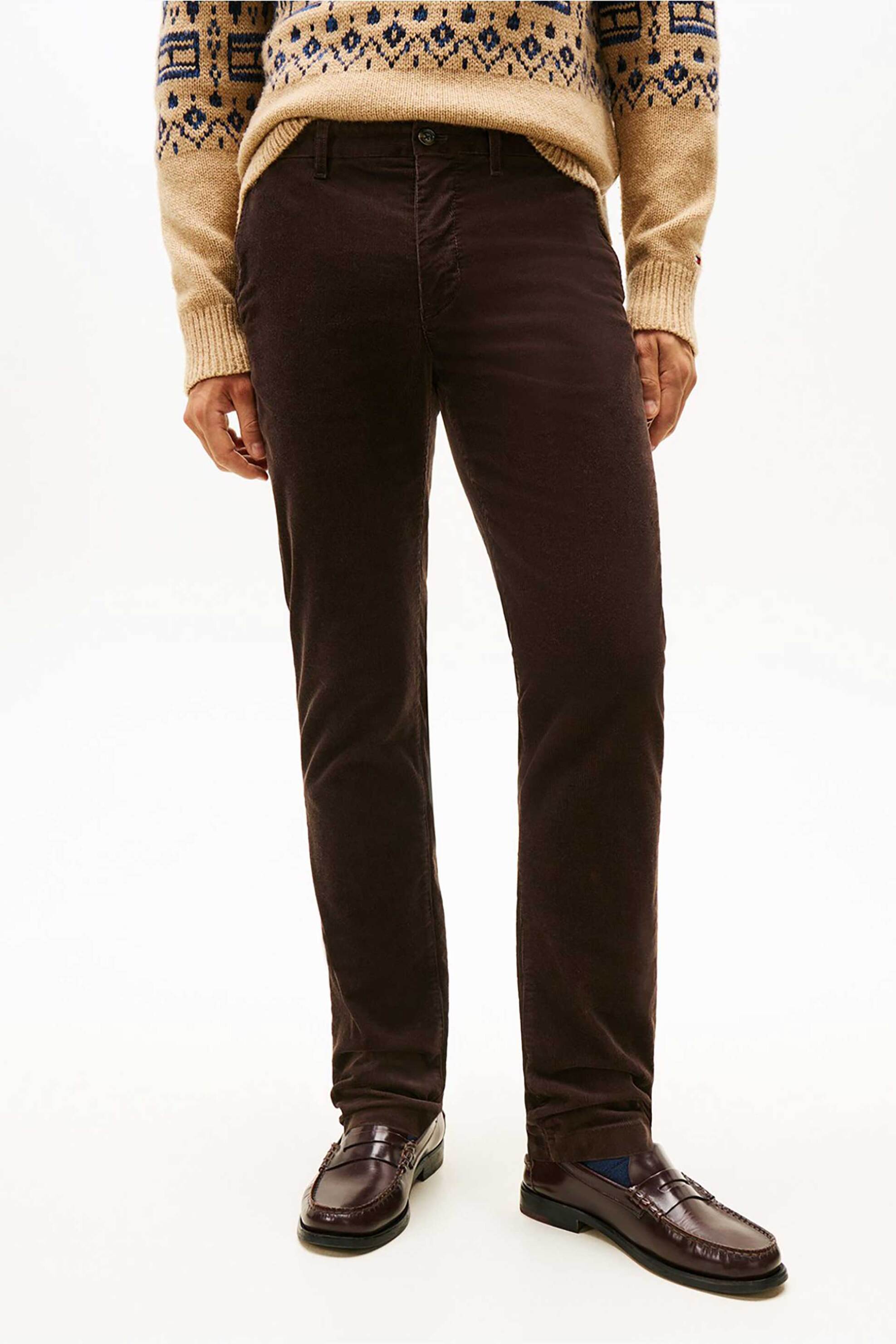 Ανδρικά παντελόνια tommy hilfiger σε καφε