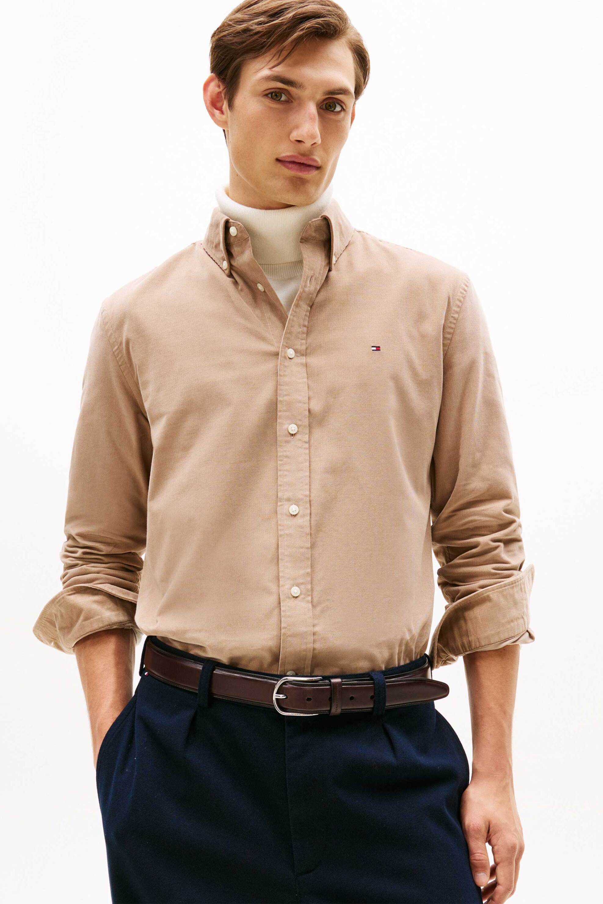 Ανδρικά πουκάμισα casual σε καφε