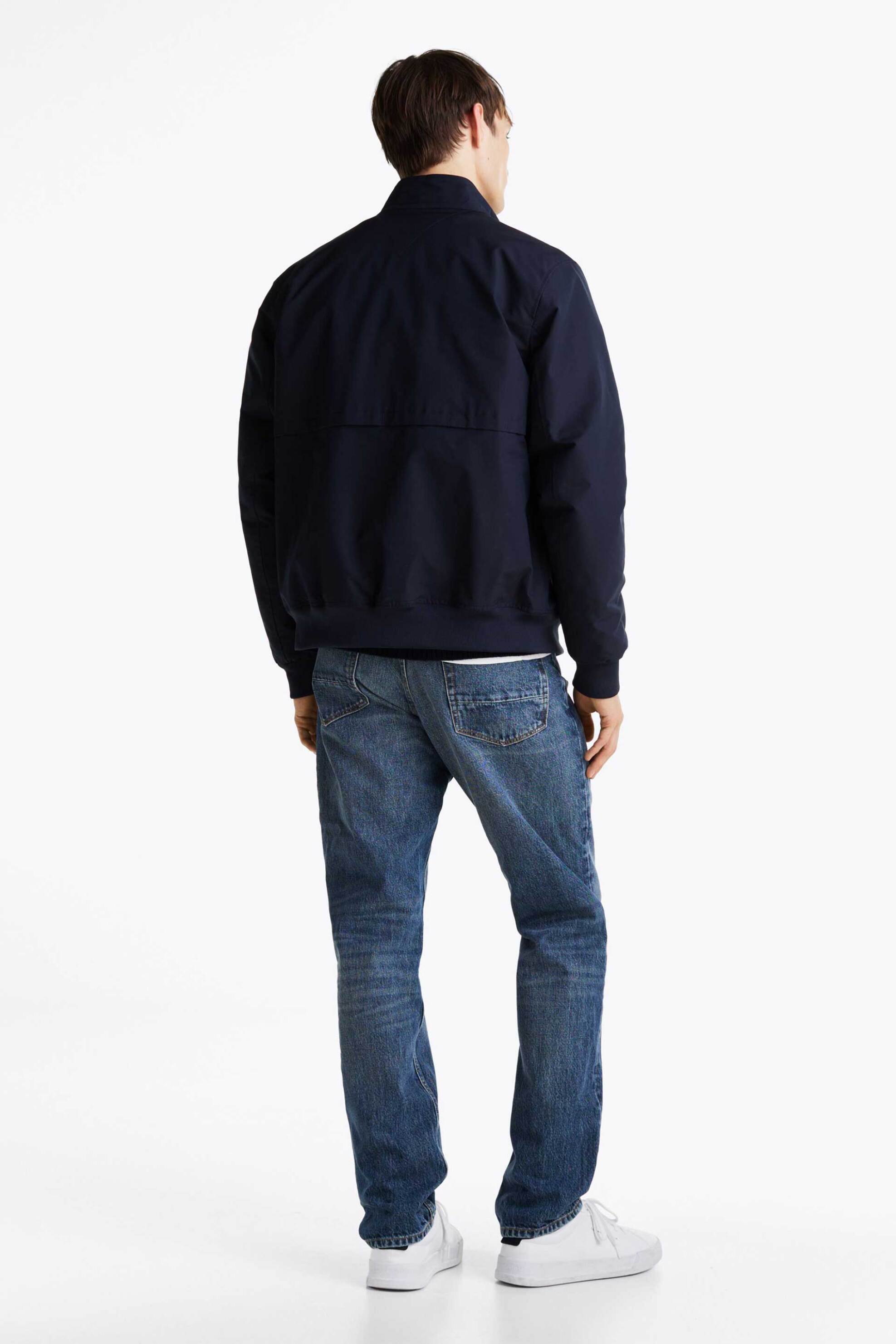Tommy Hilfiger ανδρικό jacket με ψηλό λαιμό και κεντημένο logo flag Relaxed Fit - MW0MW37647 Μπλε Σκούρο φωτογραφία