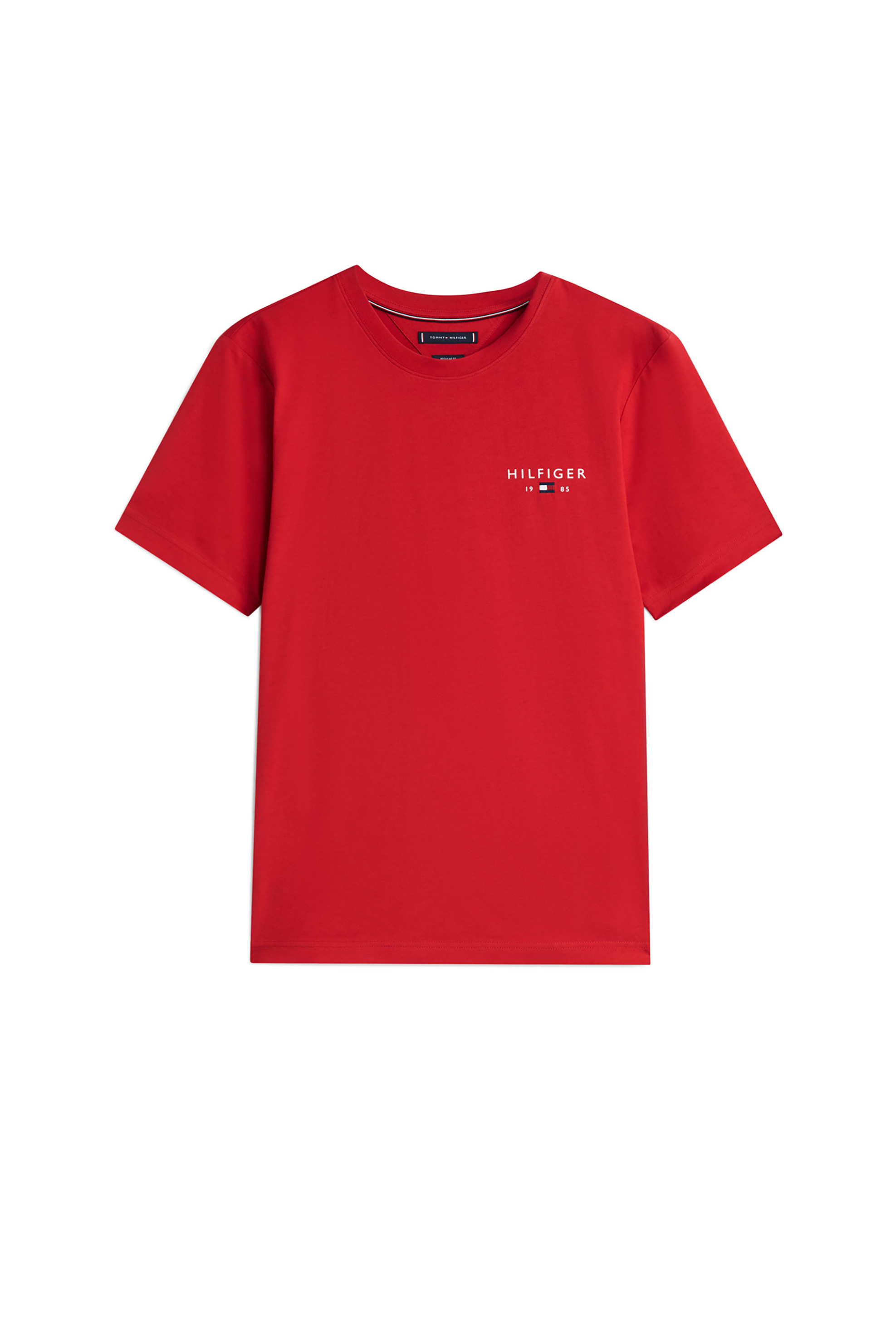 Tommy Hilfiger ανδρικό T-shirt με logo print Regular Fit - MW0MW41456 Κόκκινο