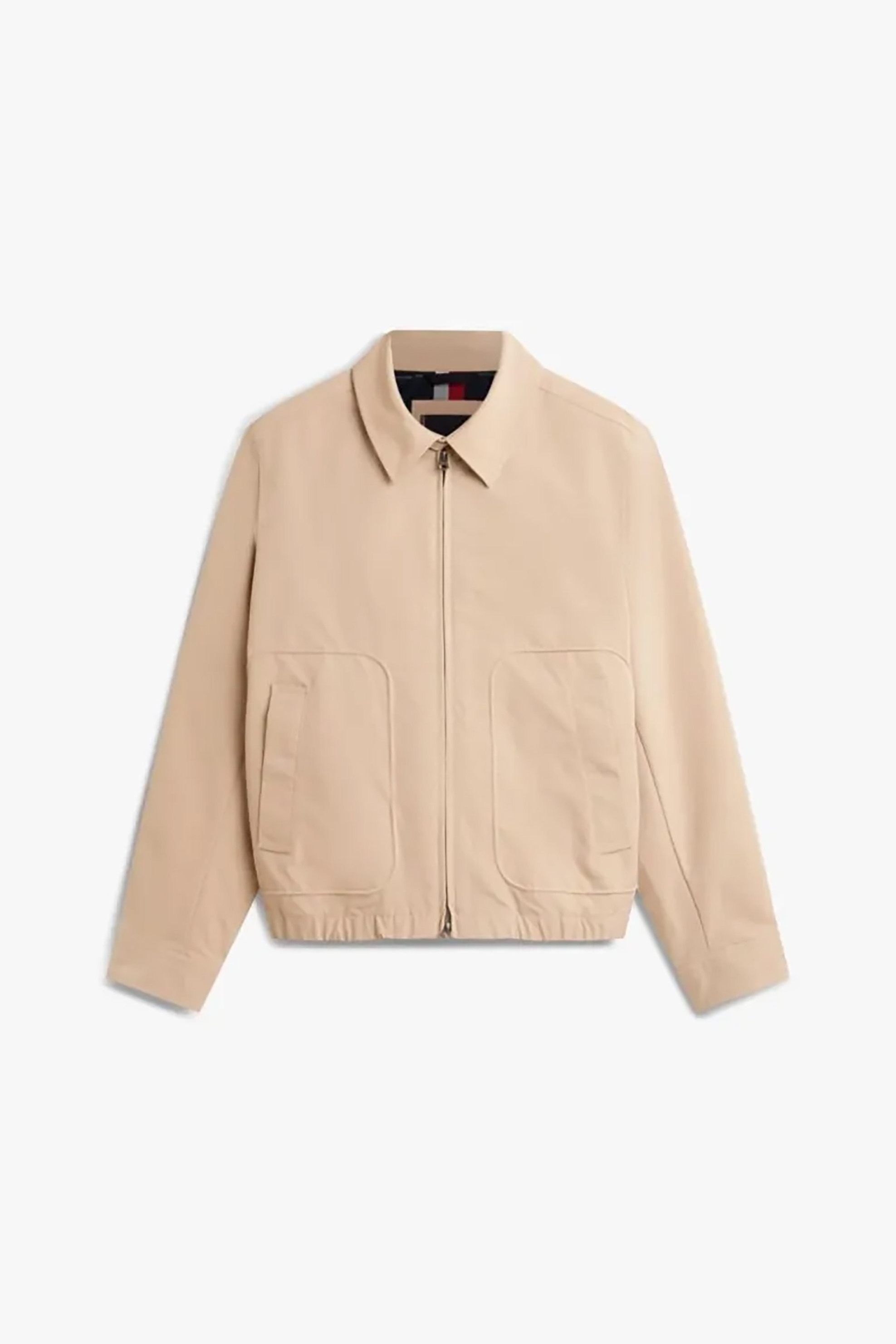 Tommy Hilfiger Ανδρικό Jacket με Ψηλό Λαιμό Και Κεντημένο Logo Relaxed Fit - Mw0Mw41864 Μπεζ