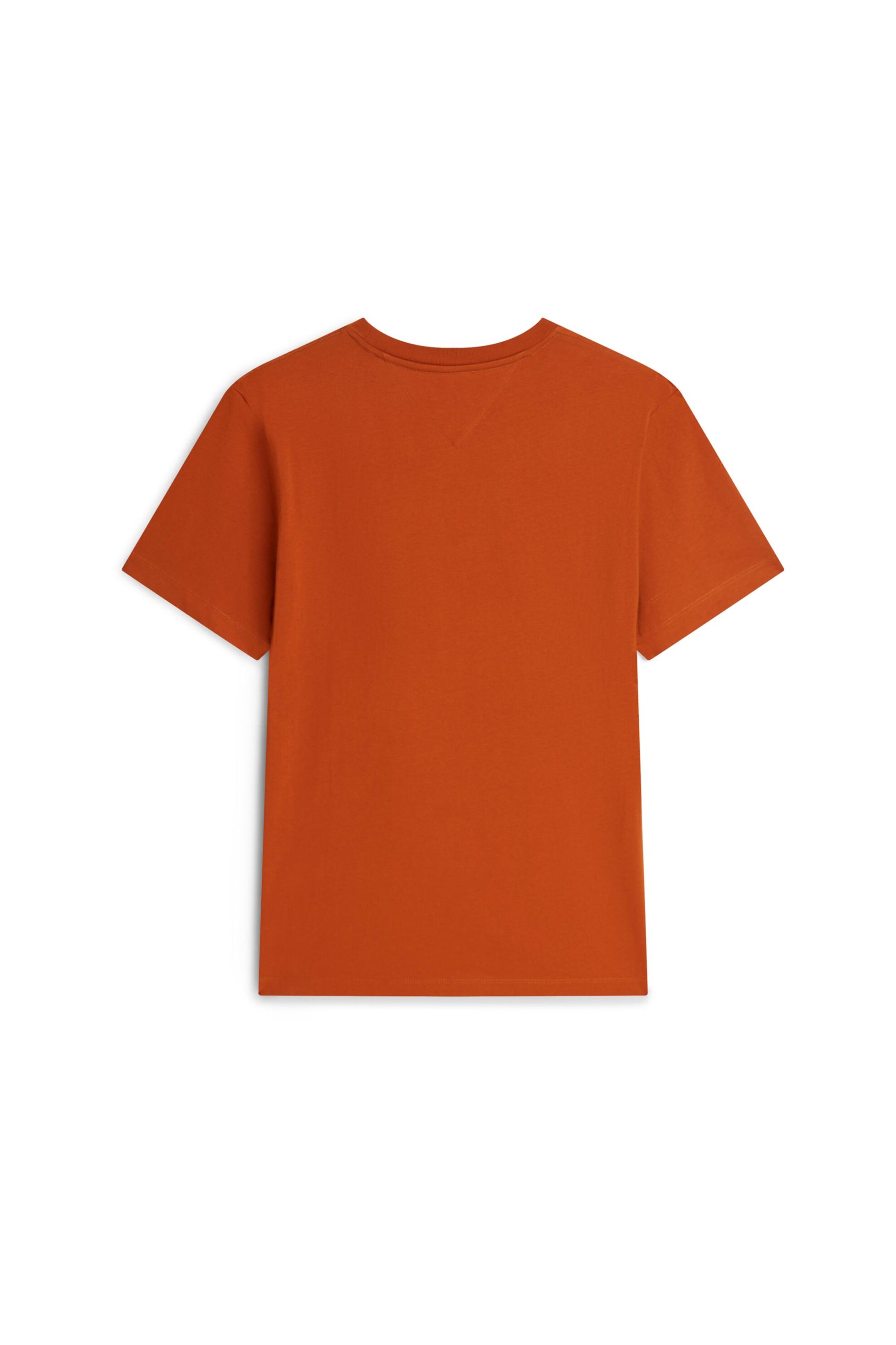 Tommy Hilfiger Ανδρικό T-Shirt με Κεντημένο Λογότυπο Regular Fit - Mw0Mw33691 Κεραμιδί