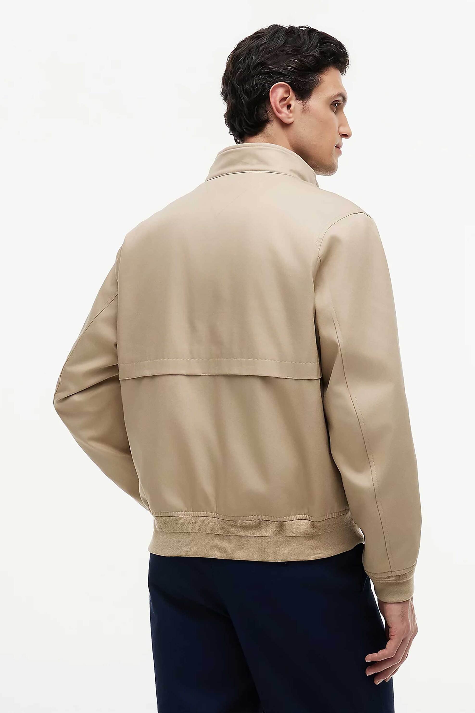 Tommy Hilfiger Ανδρικό Jacket με Ψηλό Λαιμό Και Κεντημένο Λογότυπο Regular Fit - Mw0Mw43468 Μπεζ