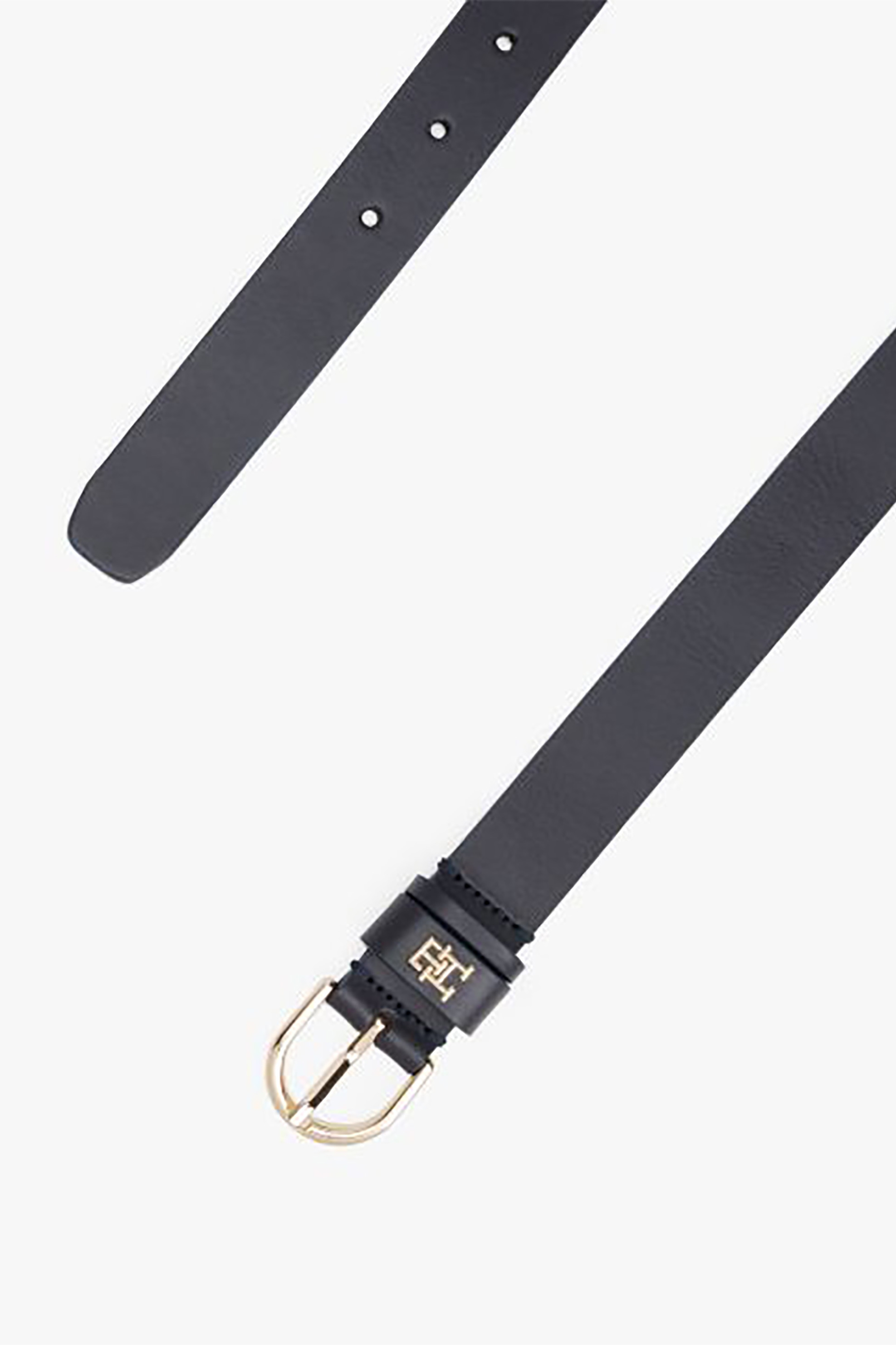 Tommy Hilfiger γυναικεία δερμάτινη ζώνη με μεταλλικό monogram "Essential Effortless 2.5" - AW0AW16836 Σκούρο Μπλε φωτογραφία