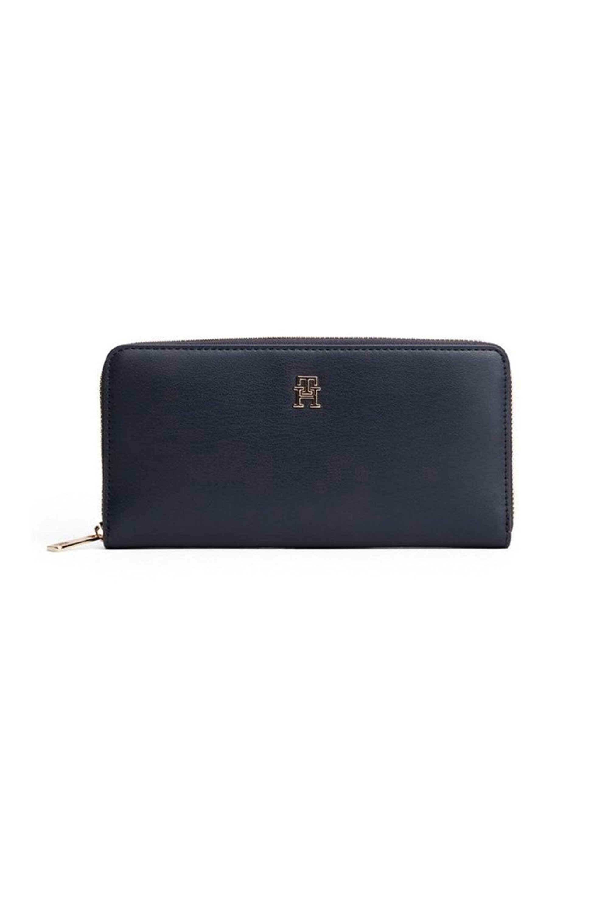 TOMMY HILFIGER Tommy Hilfiger γυναικείο πορτοφόλι με μεταλλικό μονόγραμμα - AW0AW17744 Σκούρο Μπλε