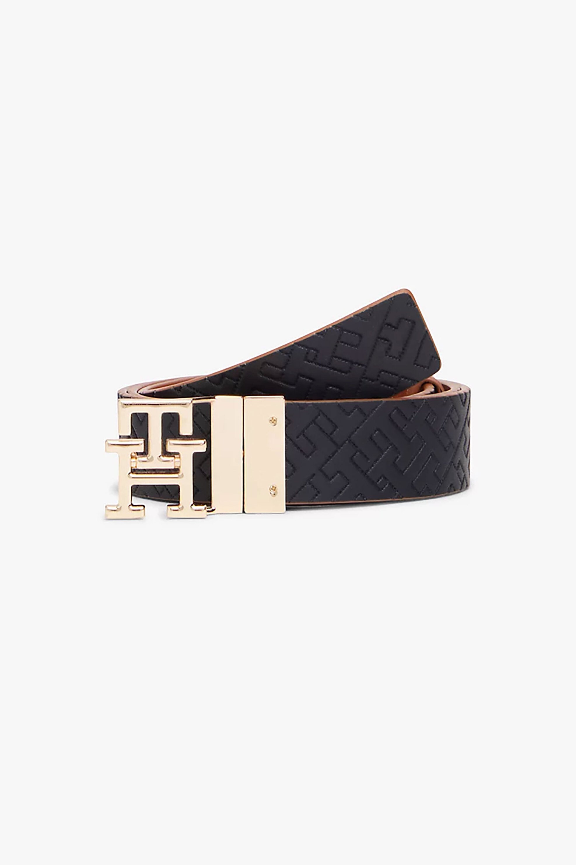 Tommy Hilfiger γυναικεία δερμάτινη ζώνη με μεταλλικό monogram 