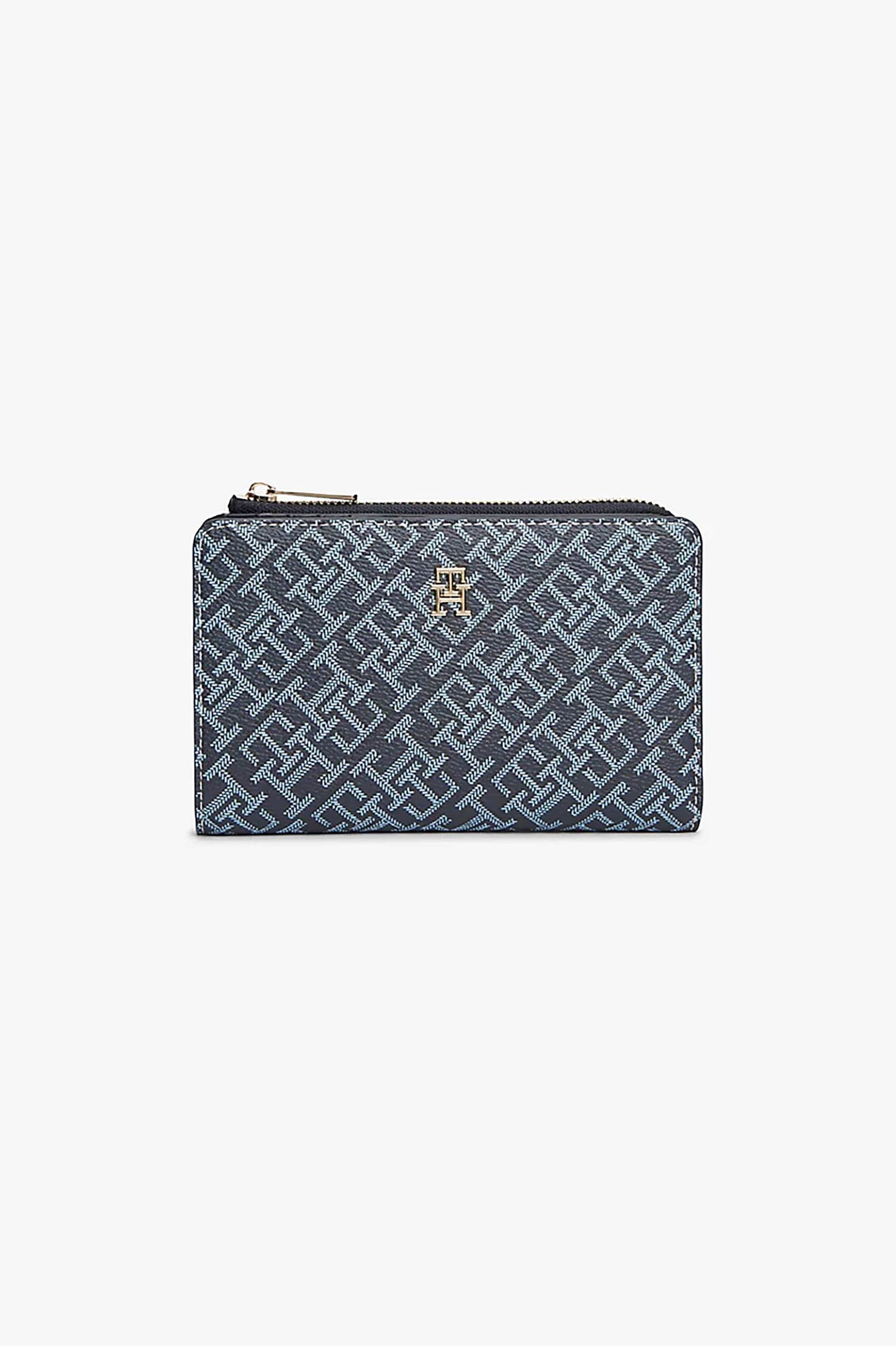 Tommy Hilfiger γυναικείο πορτοφόλι με all-over ανάγλυφο monogram "Icon" - AW0AW18594 Κόκκινο