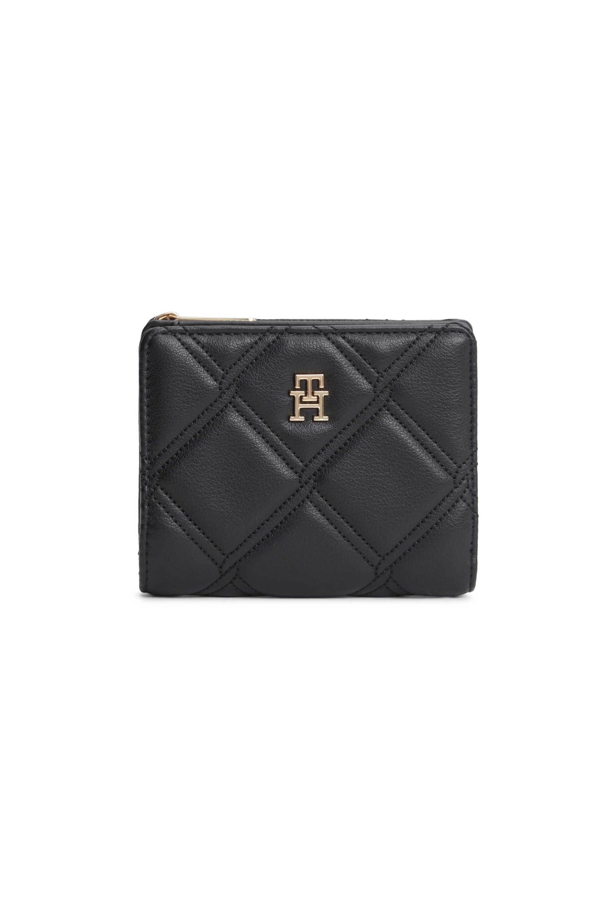 Tommy Hilfiger γυναικείο πορτοφόλι με μεταλλικό monogram - AW0AW18701 Μαύρο