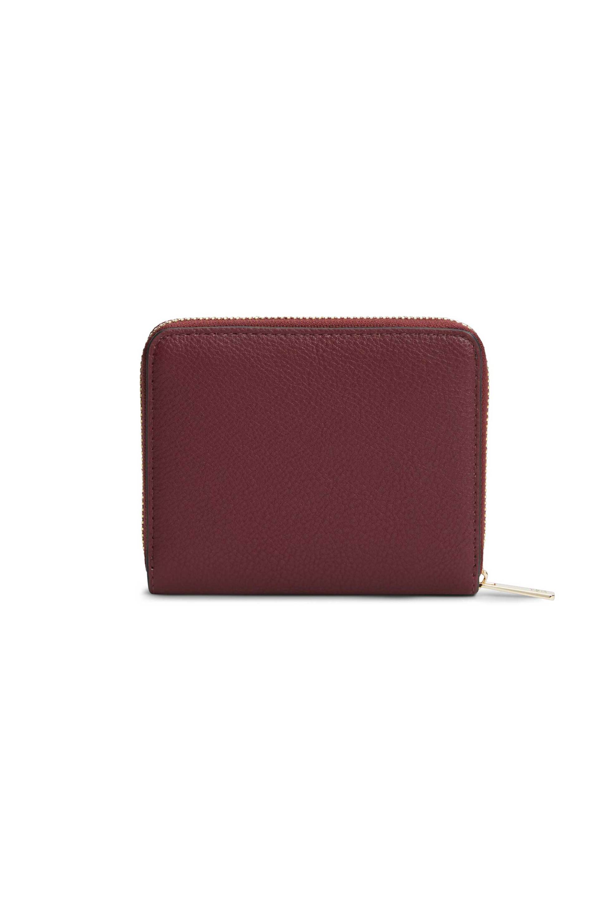 Tommy Hilfiger γυναικείο πορτοφόλι με μεταλλικό monogram - AW0AW18758 Μπορντό